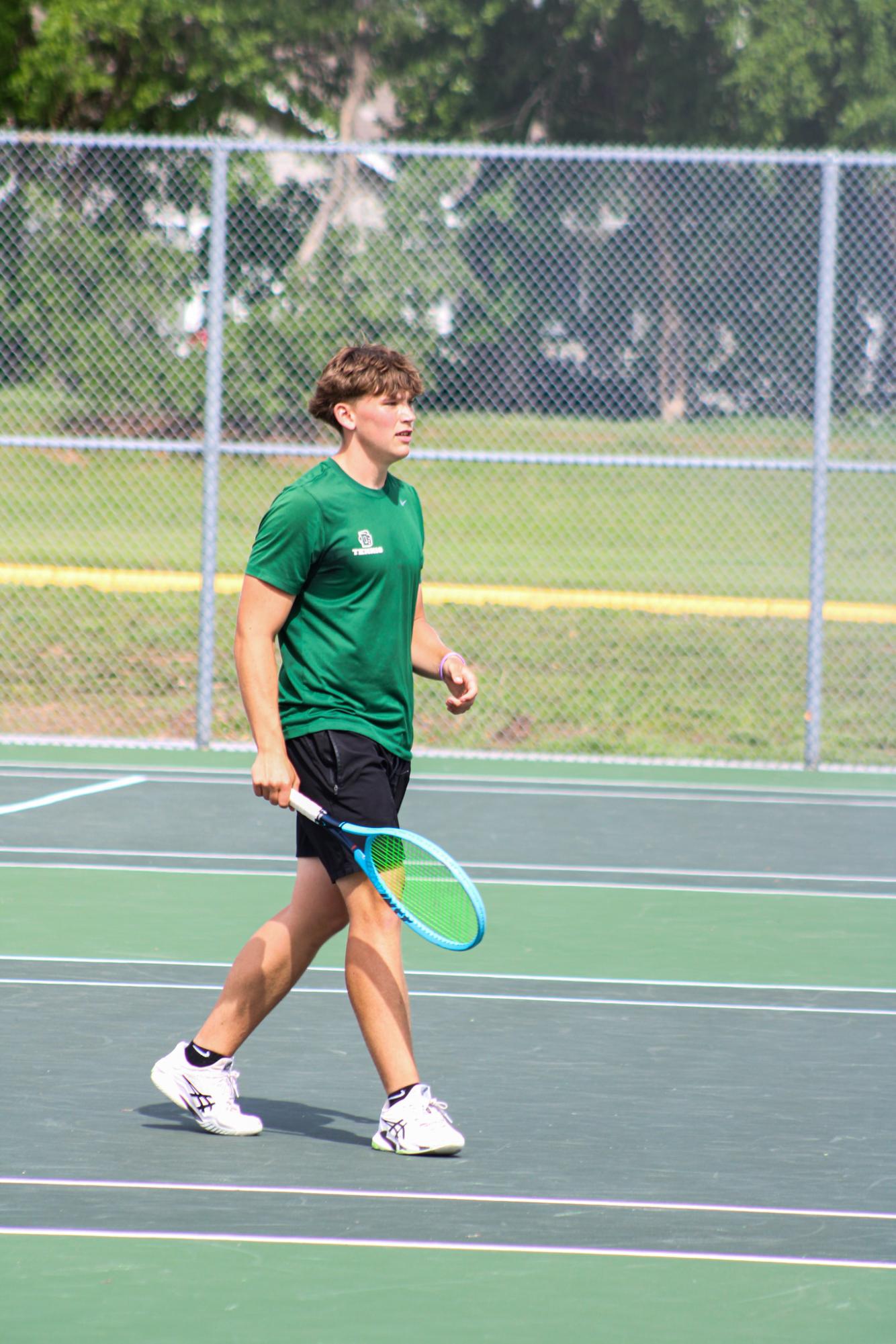 Varsity Tennis League Match (Photos by Kaelyn Kissack)