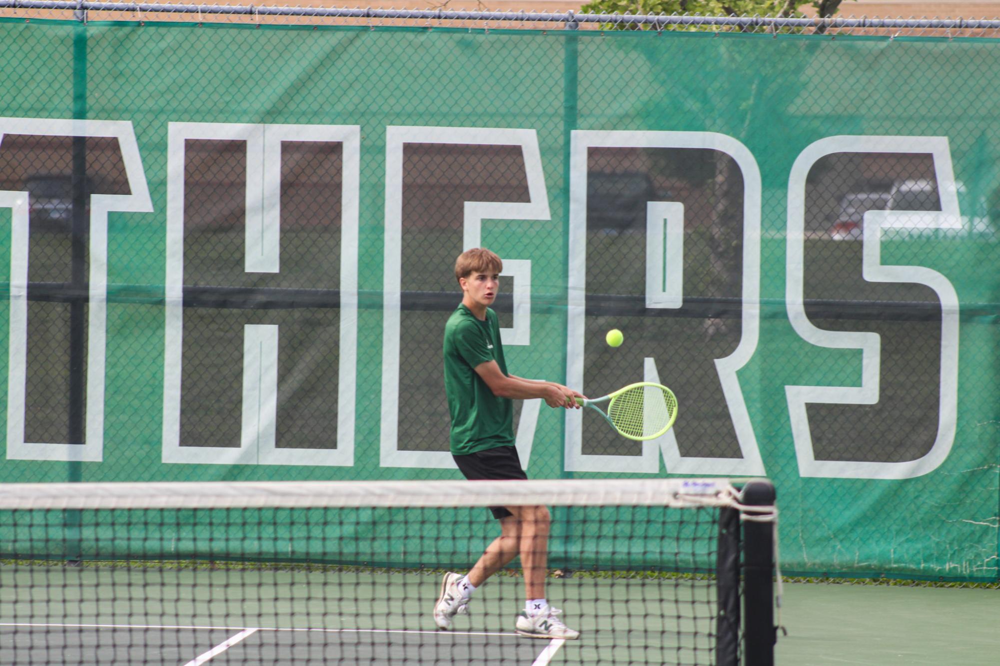 Varsity Tennis League Match (Photos by Kaelyn Kissack)