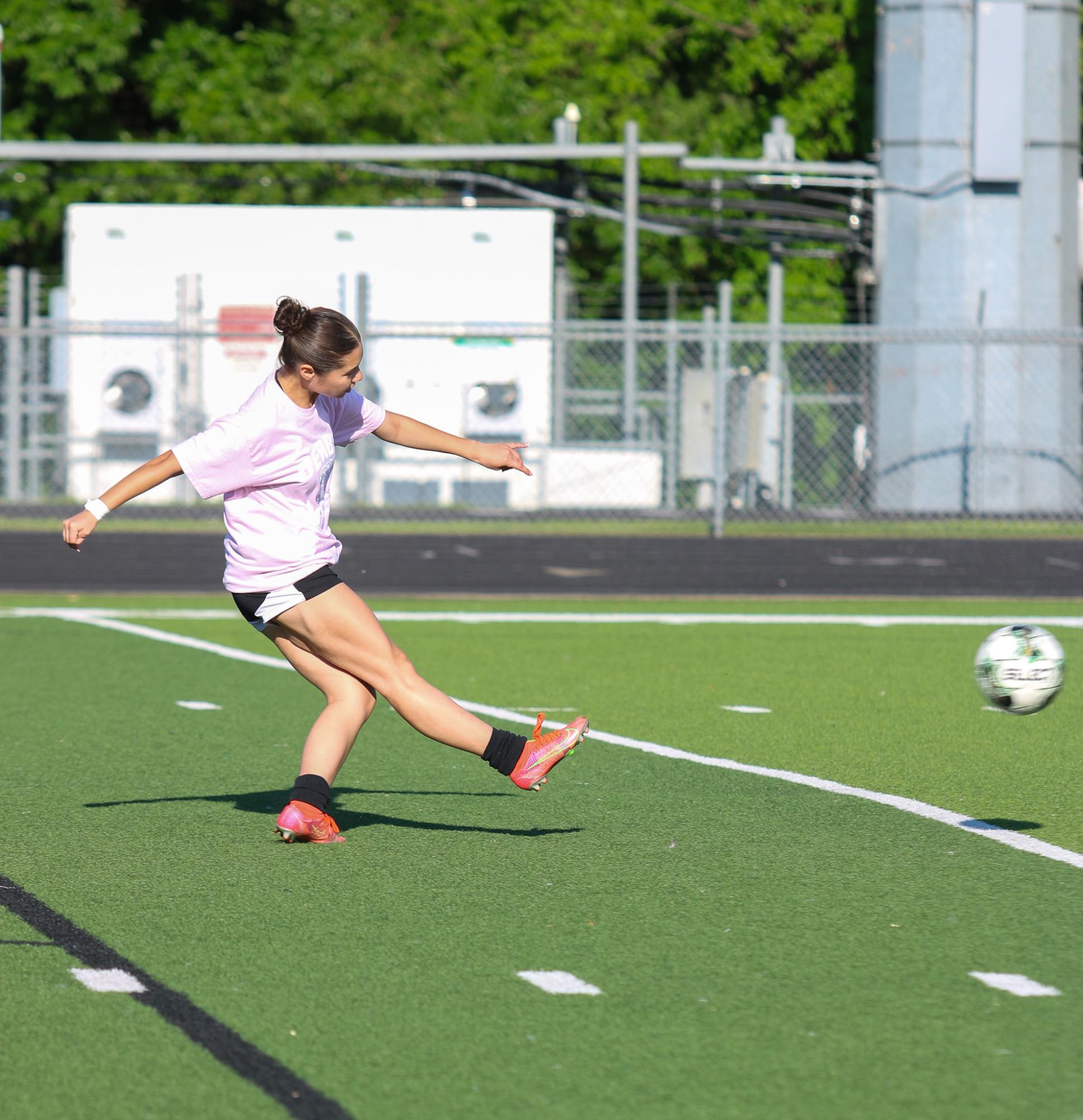 Girls varsity soccer vs. Wichita North (Photo by Delainey Stephenson)