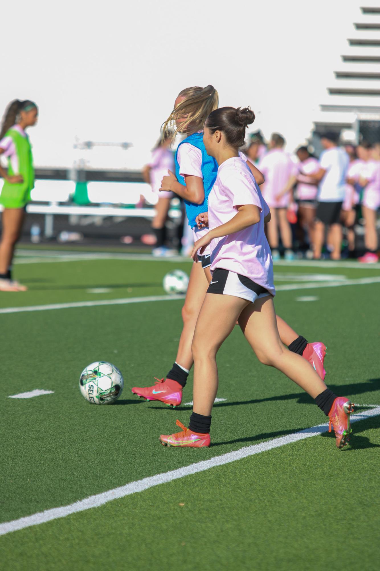 Girls varsity soccer vs. Wichita North (Photo by Delainey Stephenson)