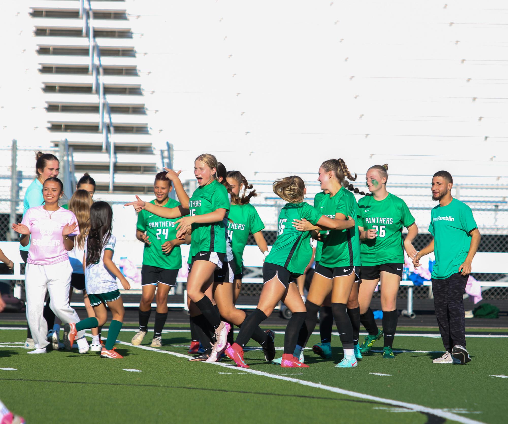 Girls varsity soccer vs. Wichita North (Photo by Delainey Stephenson)