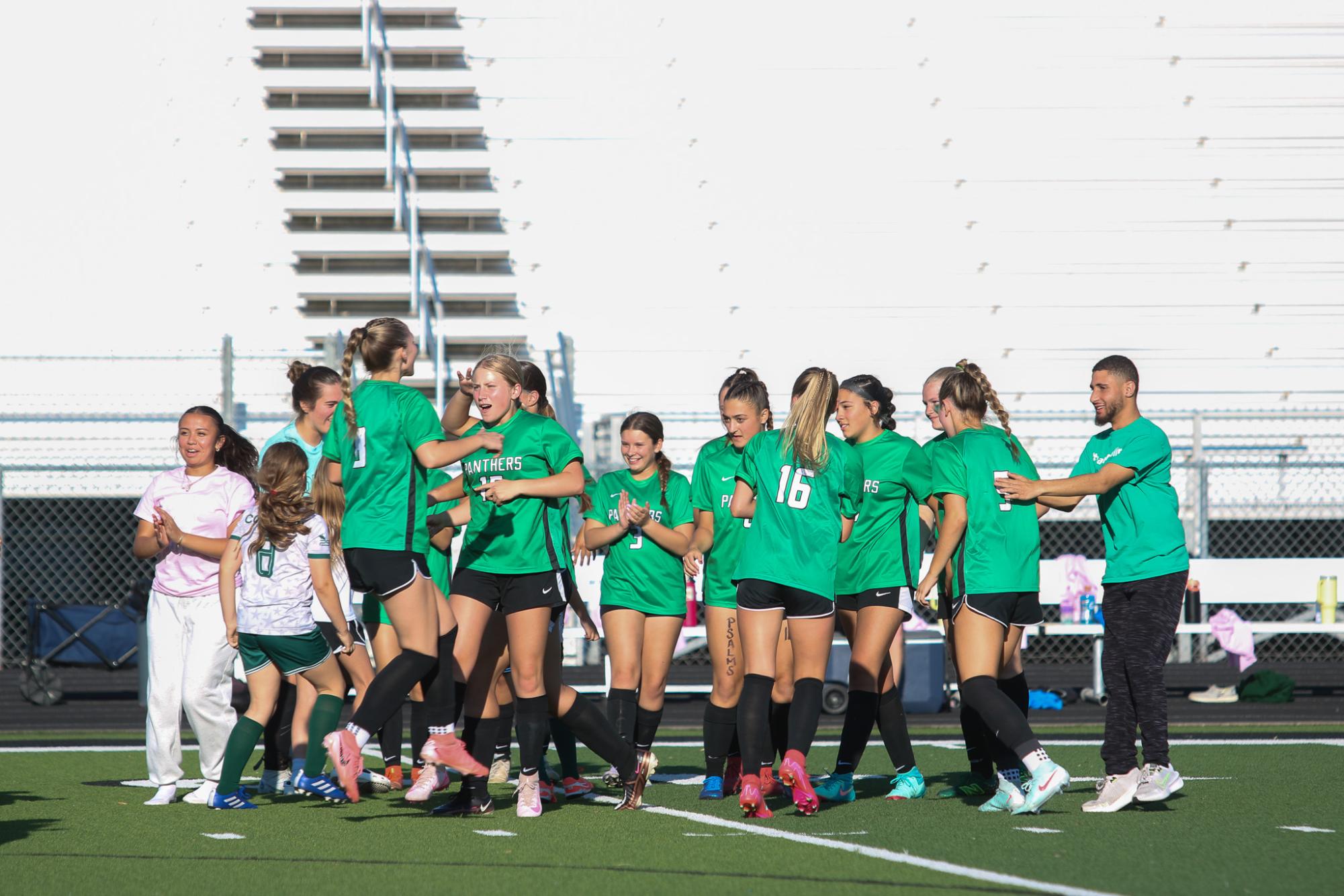 Girls varsity soccer vs. Wichita North (Photo by Delainey Stephenson)
