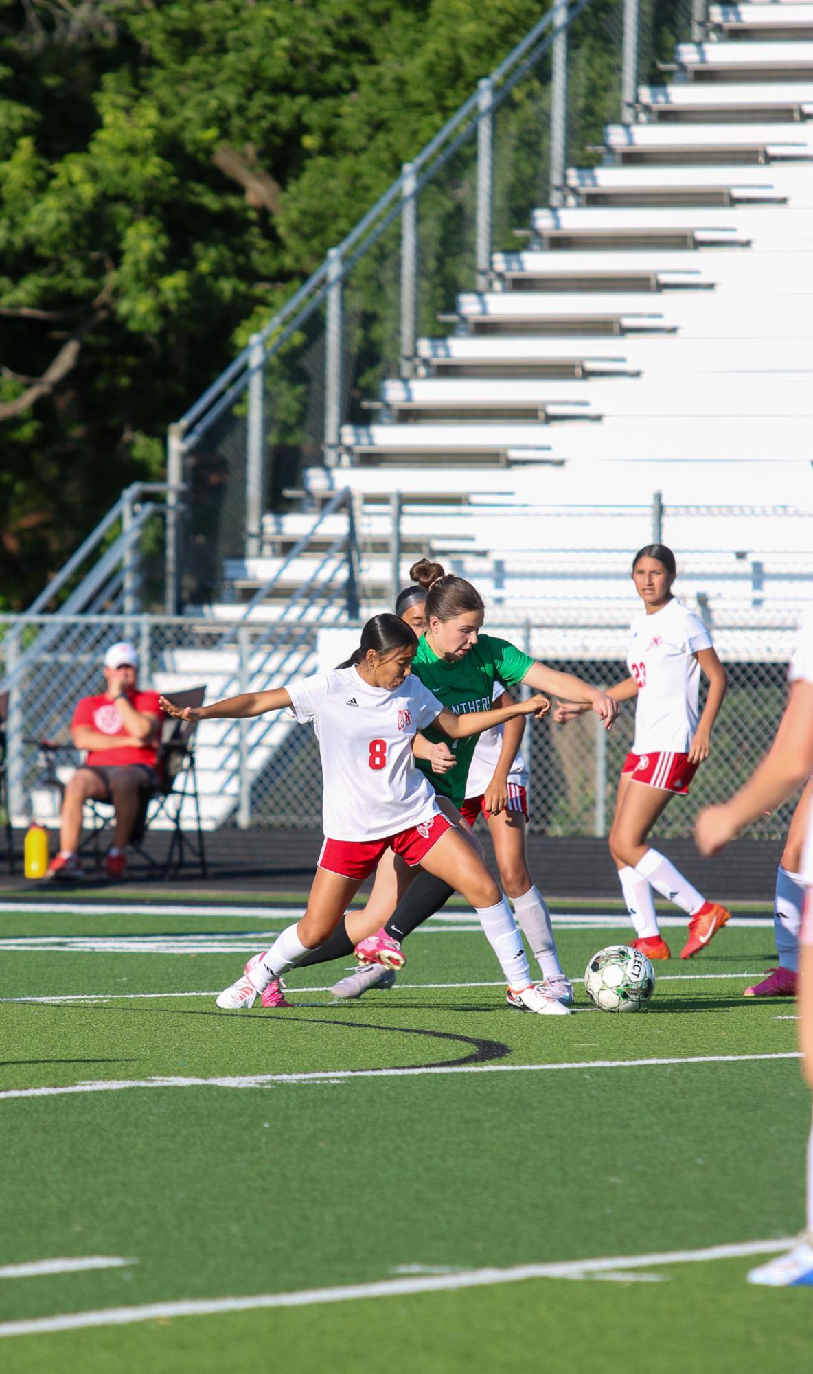 Girls varsity soccer vs. Wichita North (Photo by Delainey Stephenson)