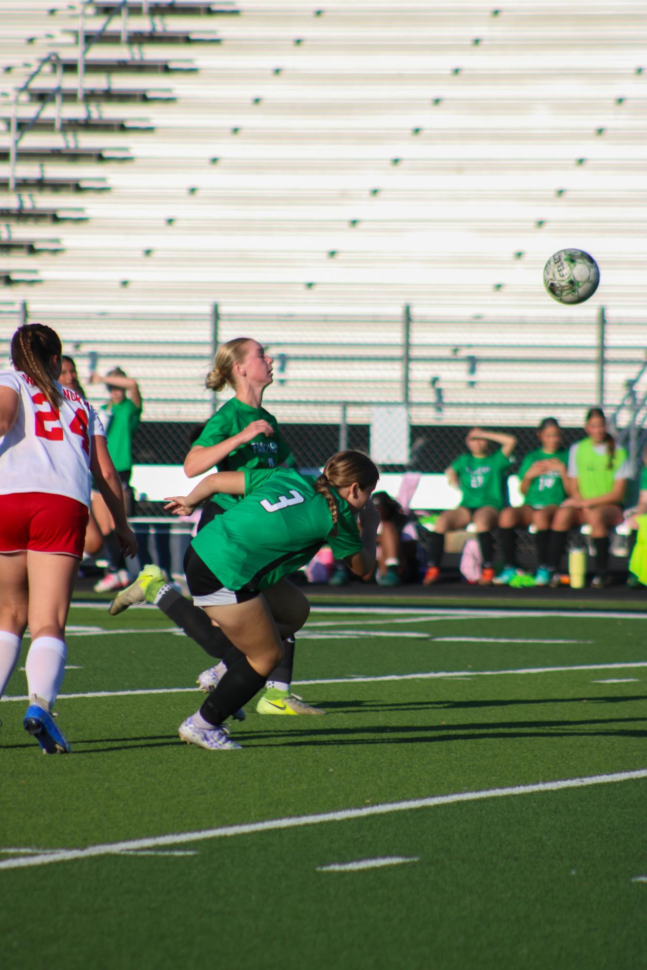 Girls varsity soccer vs. Wichita North (Photo by Delainey Stephenson)
