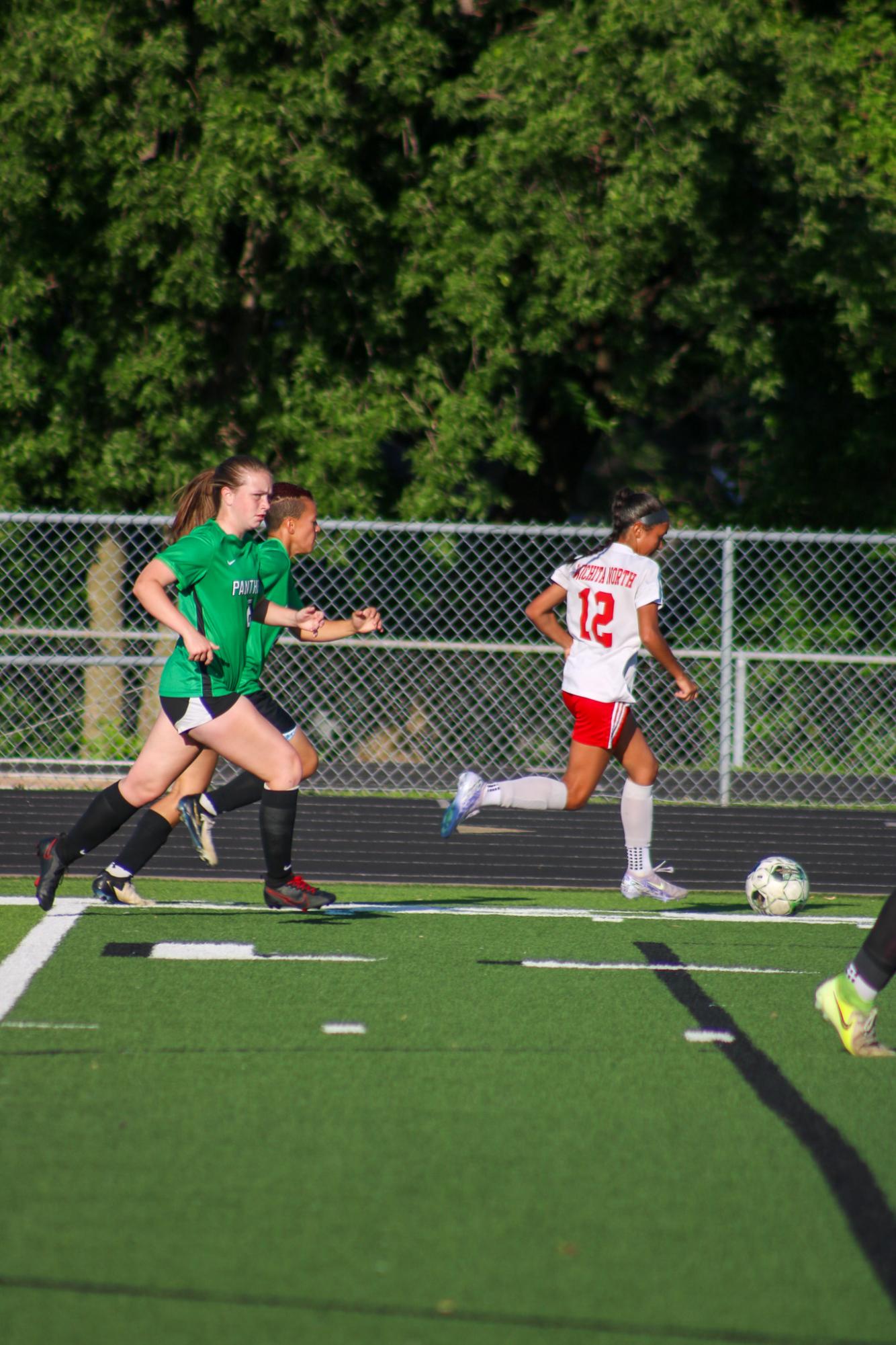 Girls varsity soccer vs. Wichita North (Photo by Delainey Stephenson)