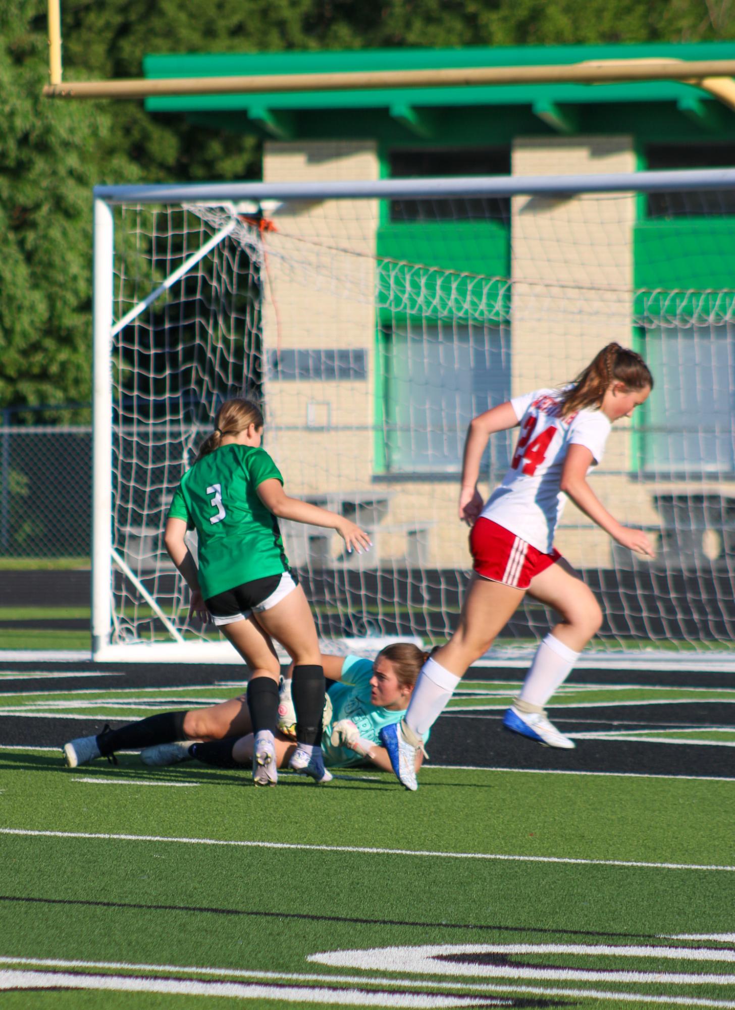 Girls varsity soccer vs. Wichita North (Photo by Delainey Stephenson)