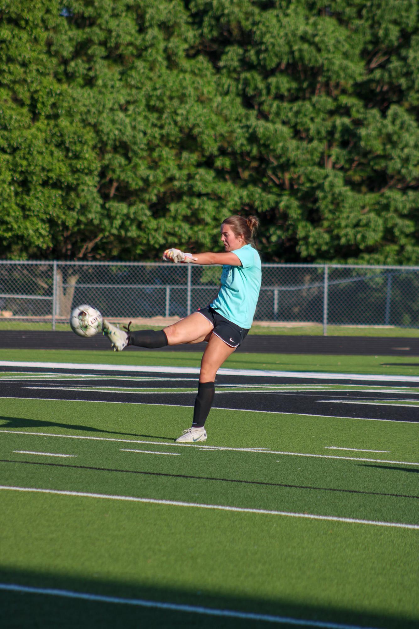 Girls varsity soccer vs. Wichita North (Photo by Delainey Stephenson)