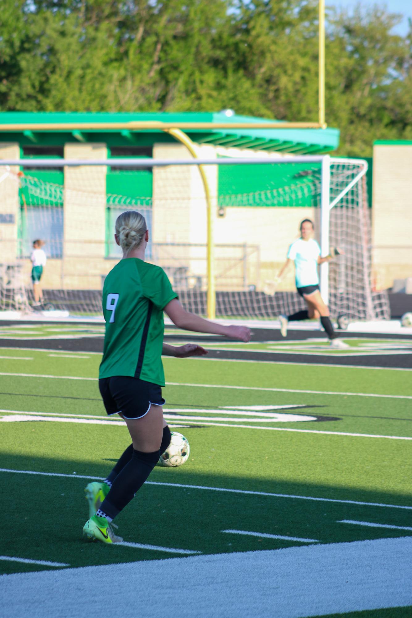 Girls varsity soccer vs. Wichita North (Photo by Delainey Stephenson)
