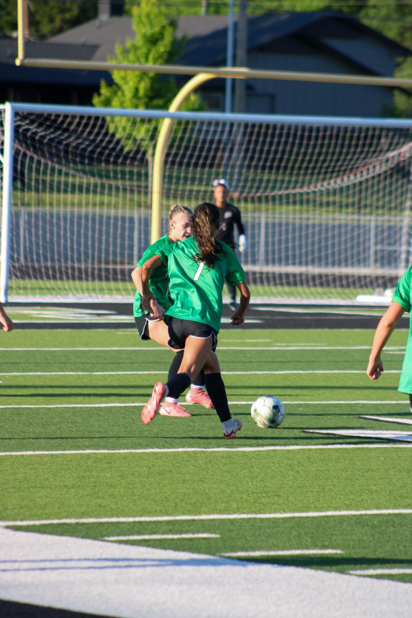 Girls varsity soccer vs. Wichita North (Photo by Delainey Stephenson)