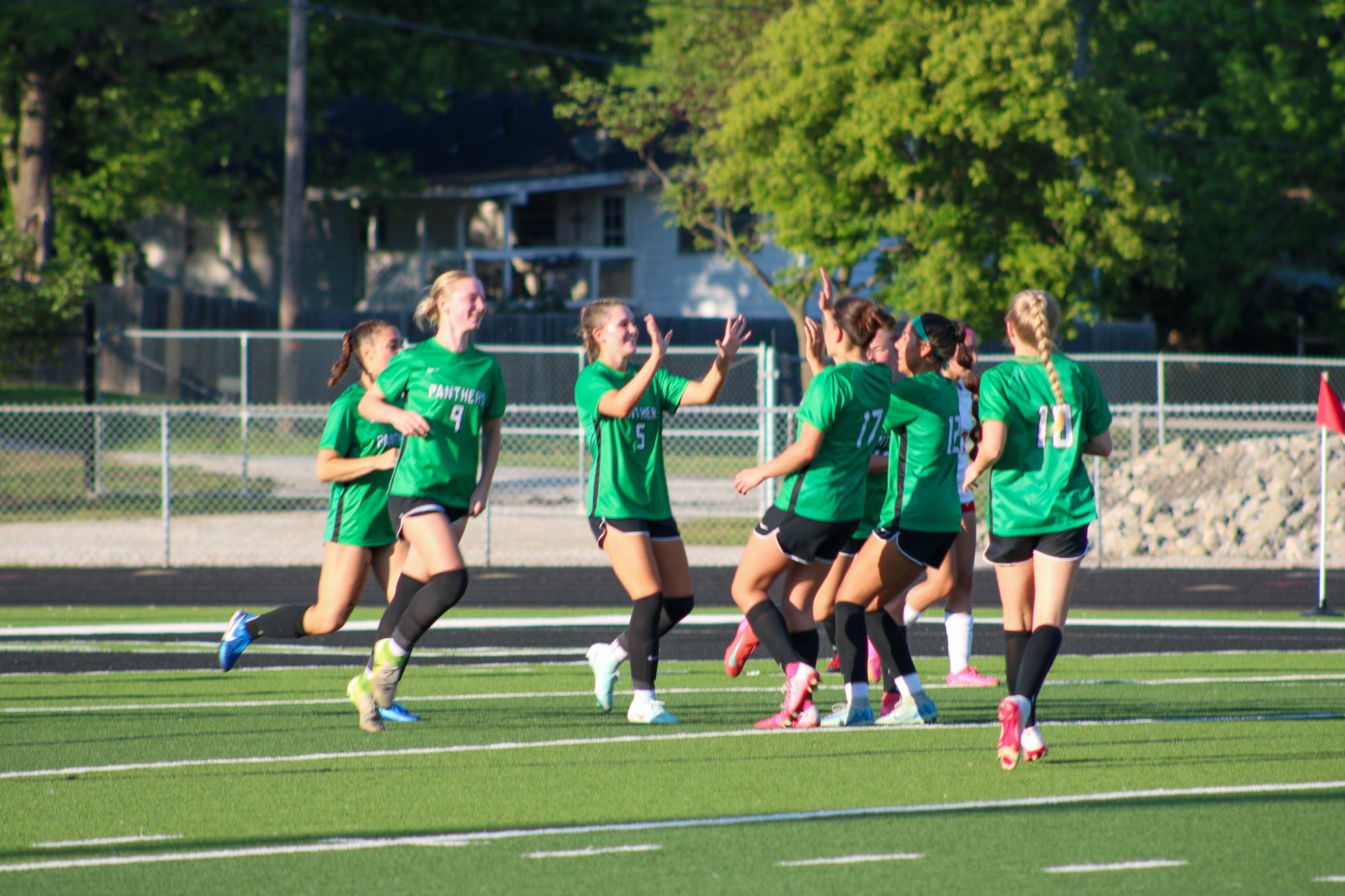 Girls varsity soccer vs. Wichita North (Photo by Delainey Stephenson)