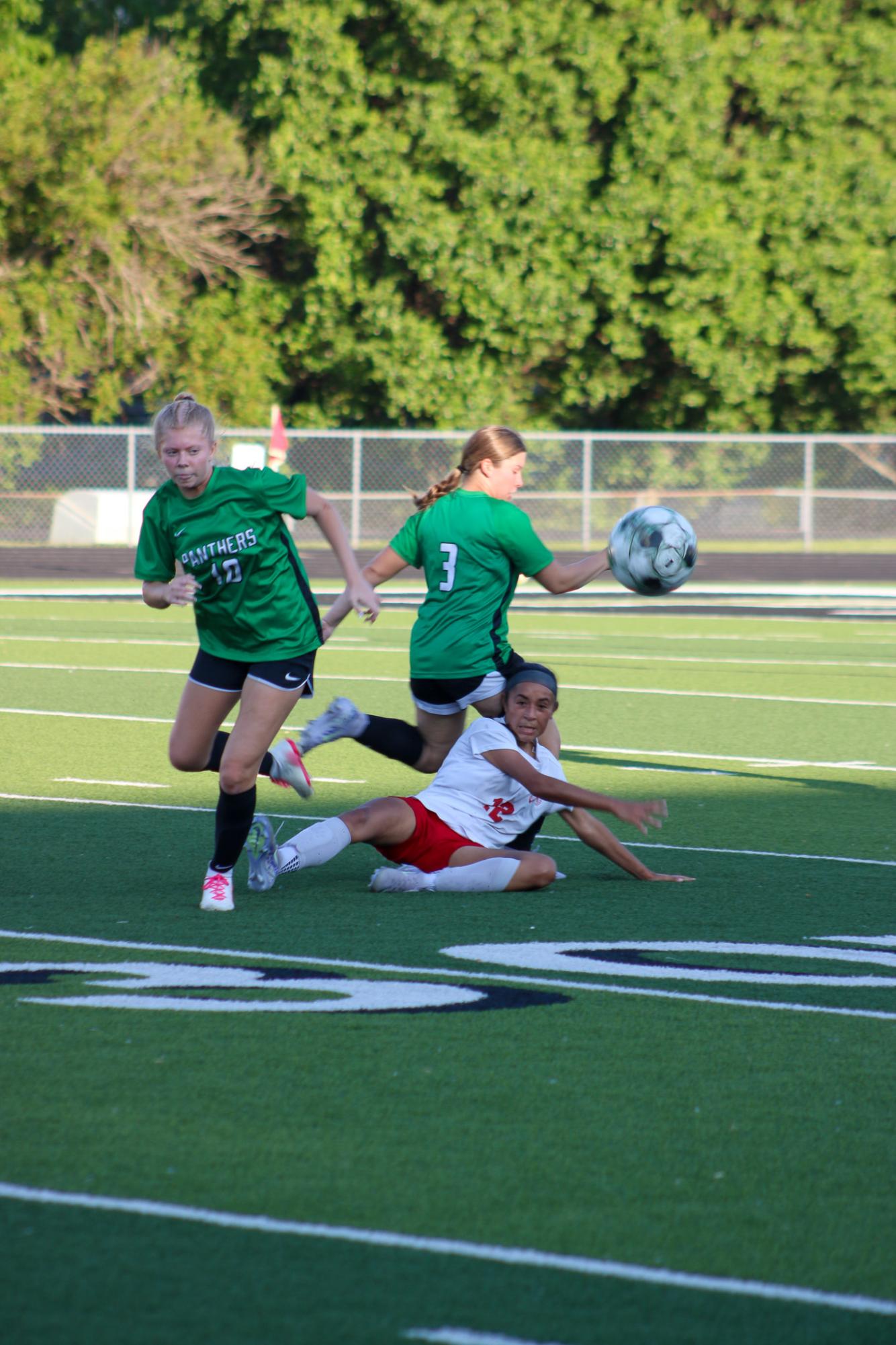 Girls varsity soccer vs. Wichita North (Photo by Delainey Stephenson)