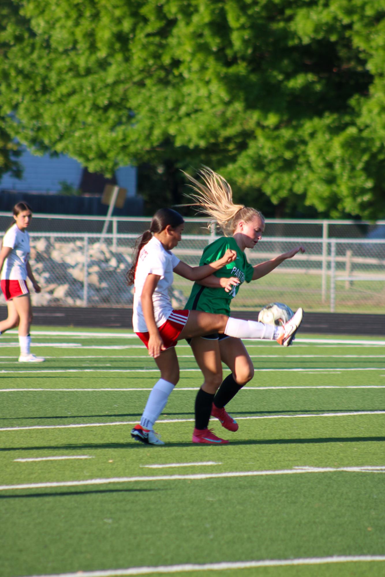 Girls varsity soccer vs. Wichita North (Photo by Delainey Stephenson)