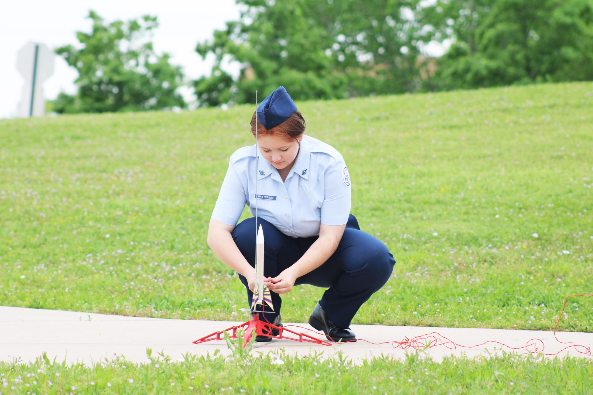 AFJROTC shooting rockets (photos by Emma Searle)