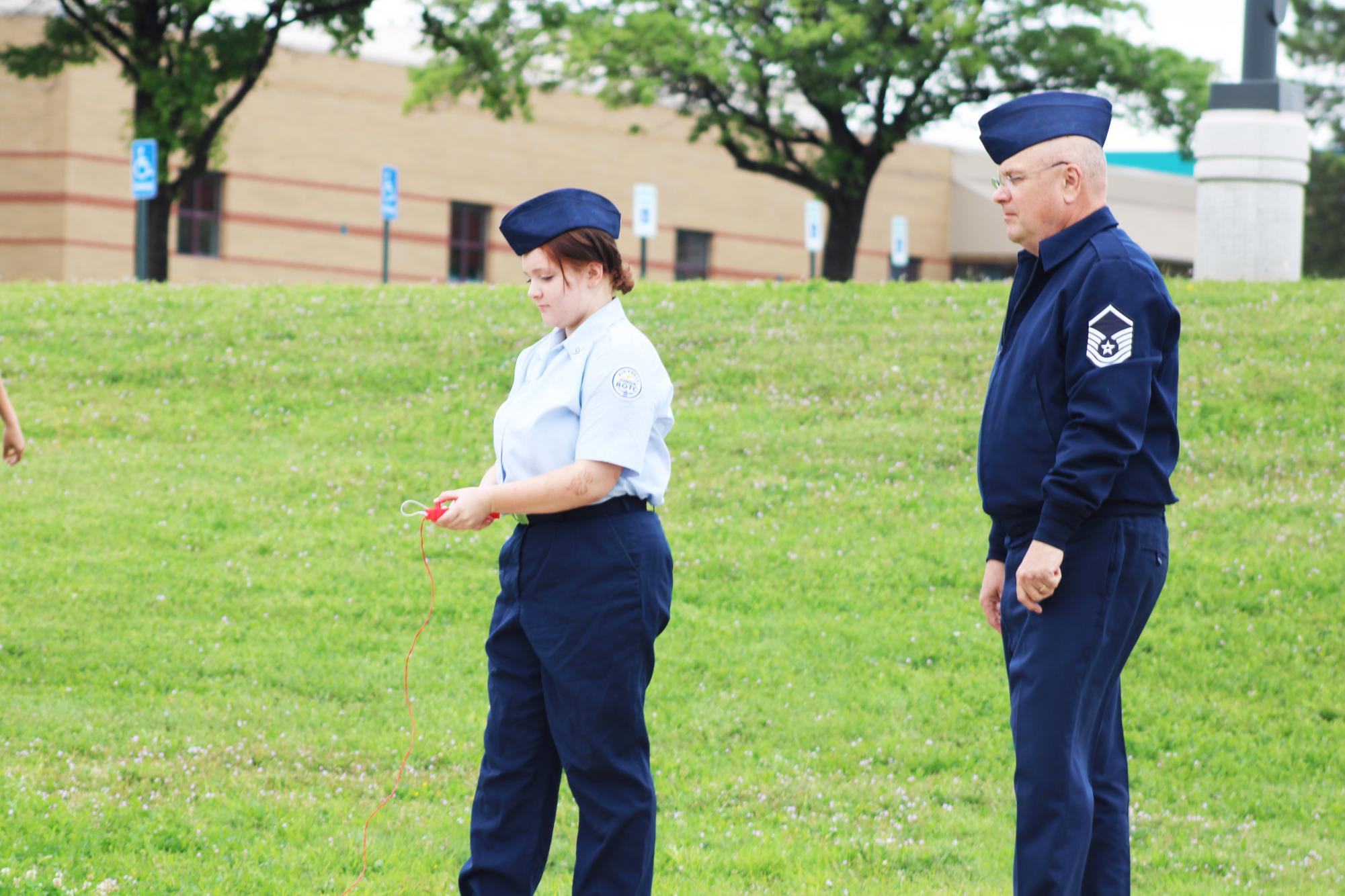 AFJROTC shooting rockets (photos by Emma Searle)