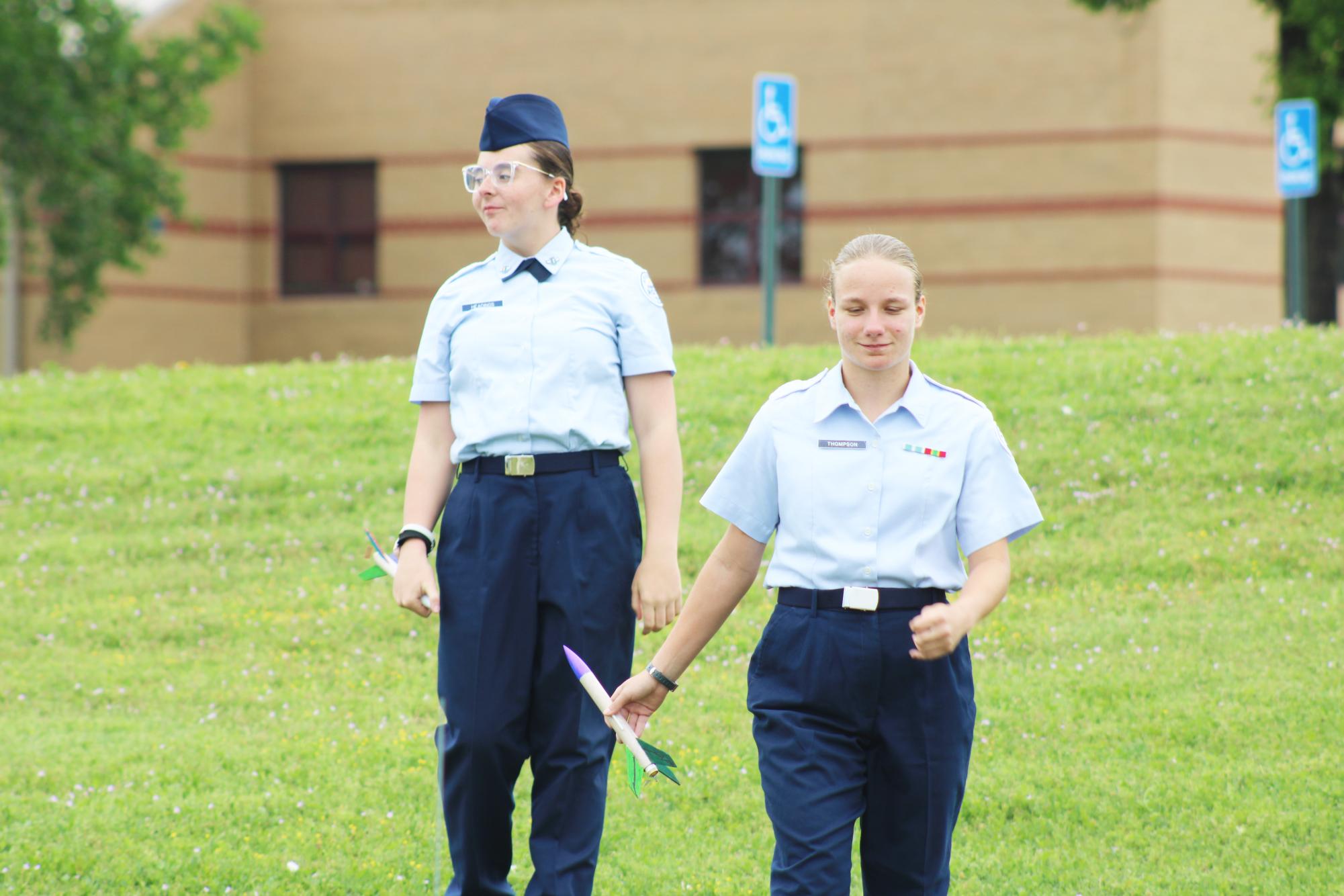 AFJROTC shooting rockets (photos by Emma Searle)