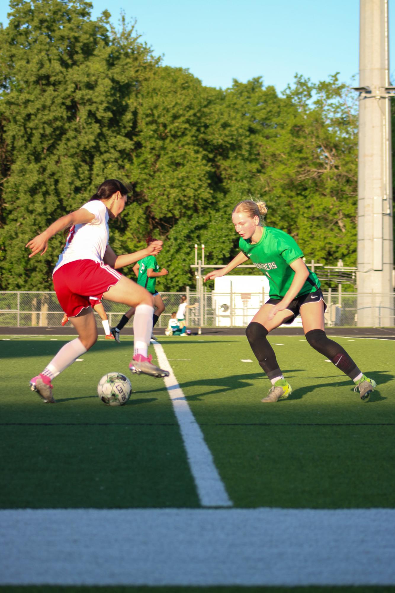 Girls varsity soccer vs. Wichita North (Photo by Delainey Stephenson)