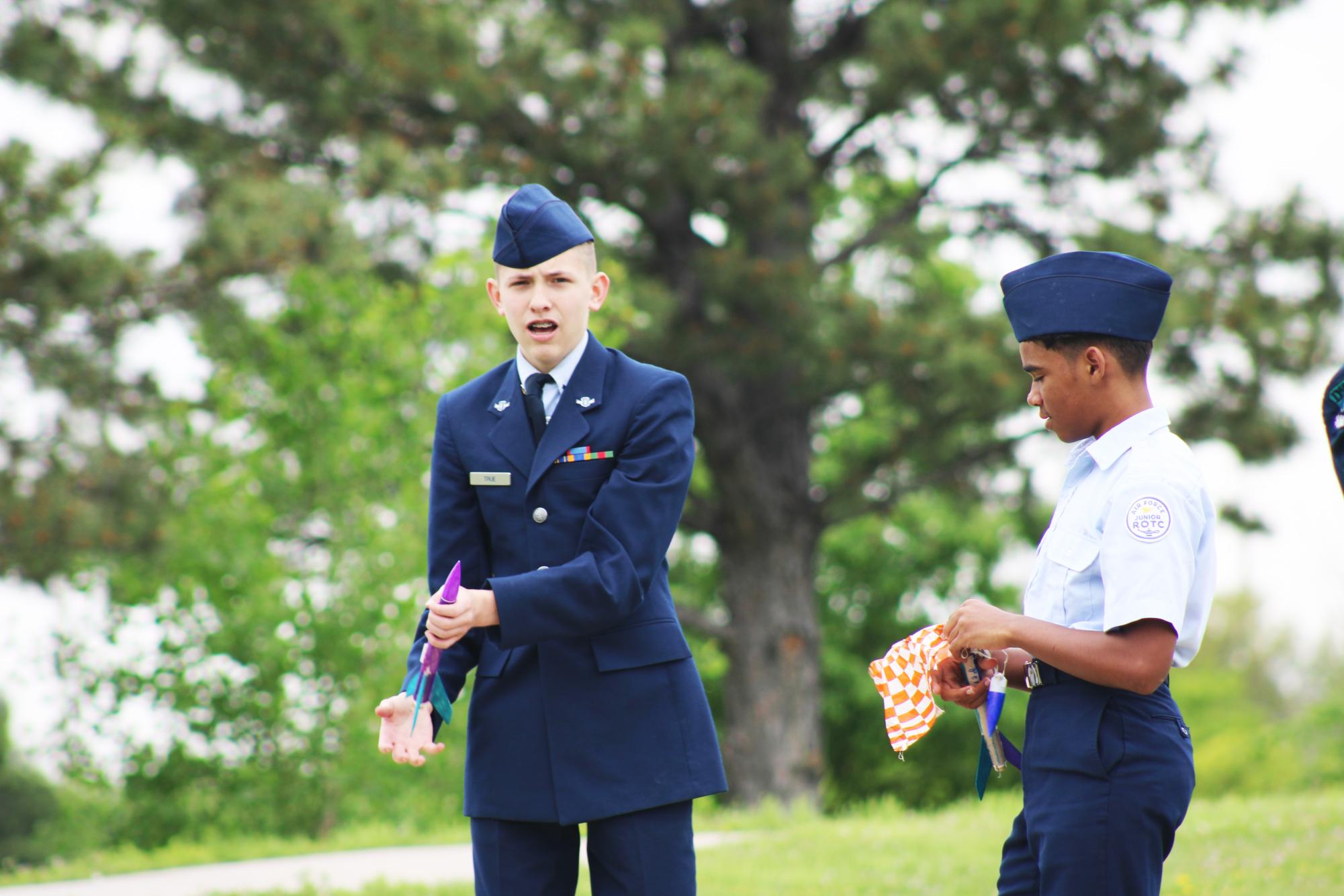 AFJROTC shooting rockets (photos by Emma Searle)
