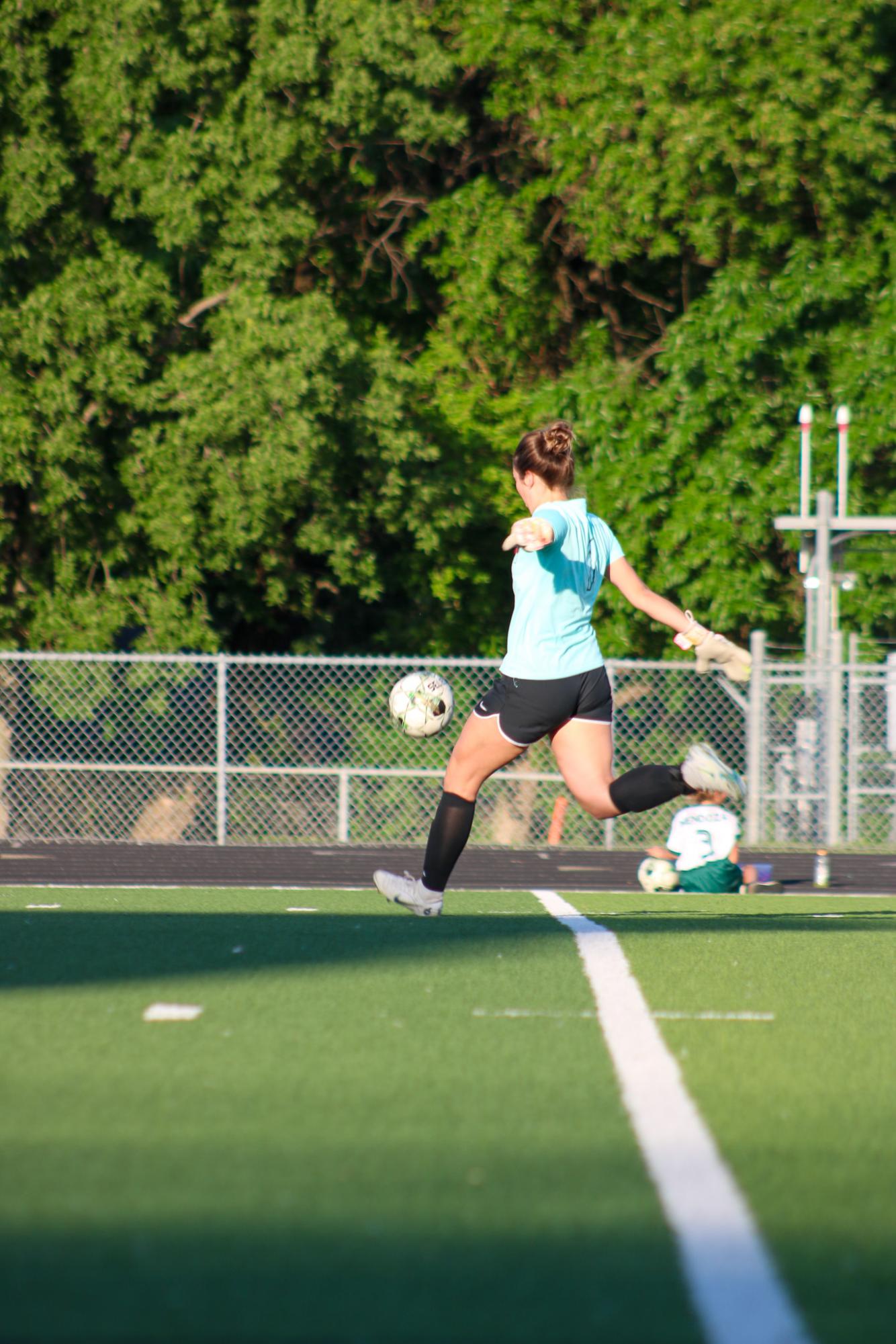 Girls varsity soccer vs. Wichita North (Photo by Delainey Stephenson)