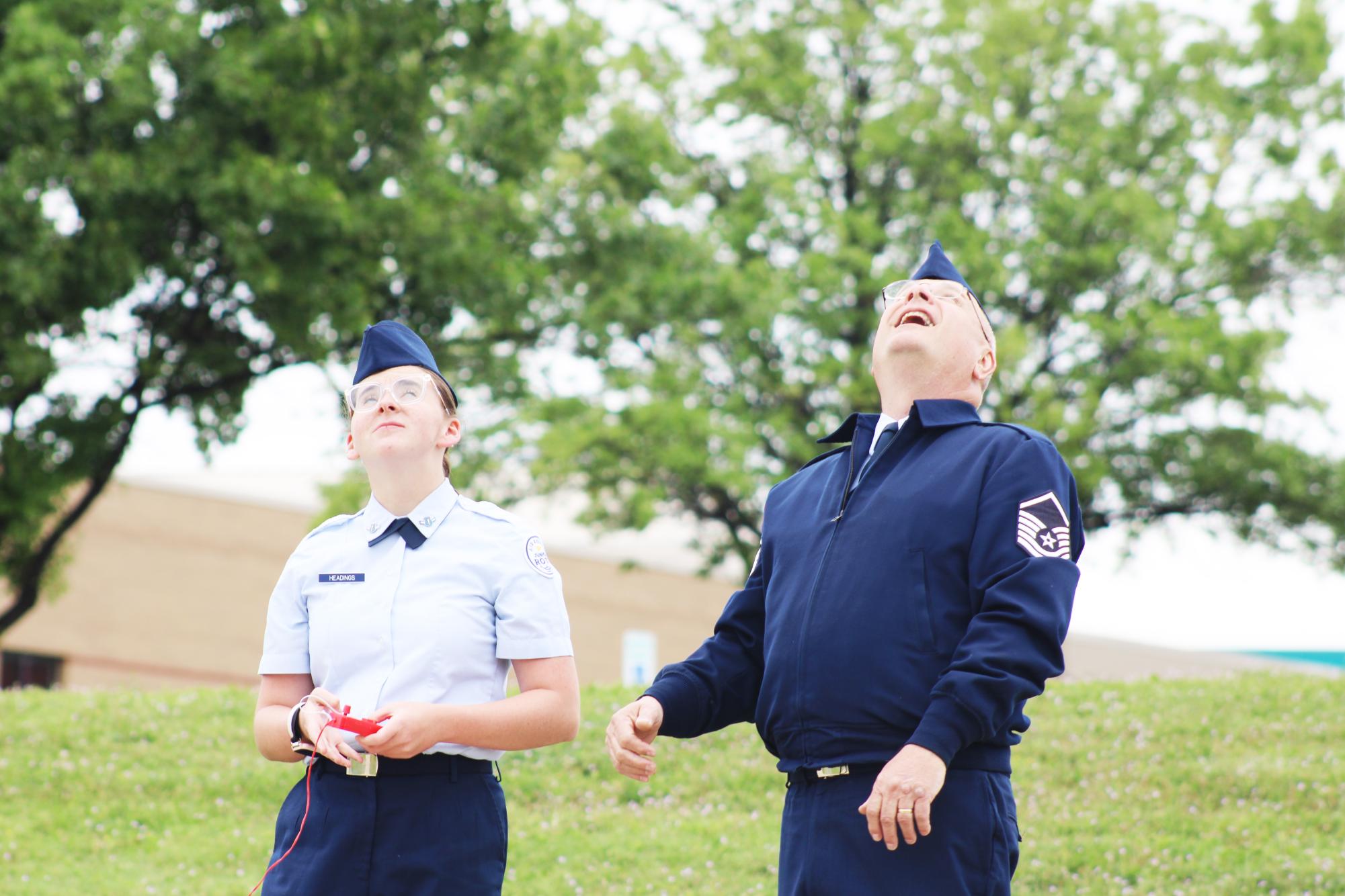 AFJROTC shooting rockets (photos by Emma Searle)