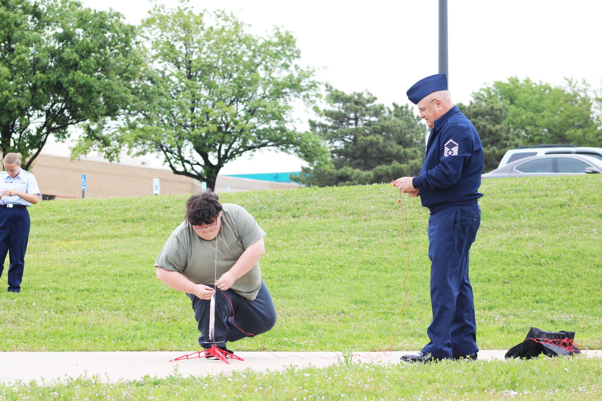 AFJROTC shooting rockets (photos by Emma Searle)