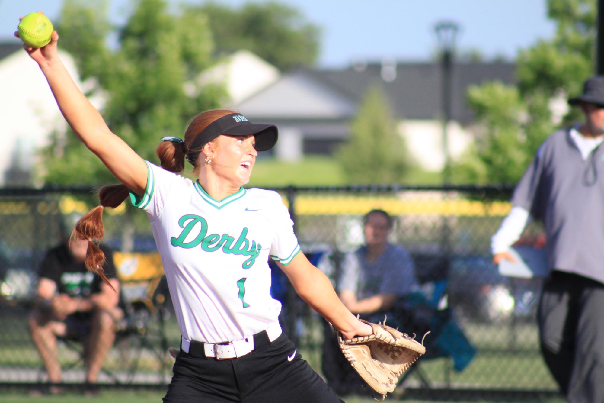 Girls softball vs. Dodge City (Photos by Emmersyn Bonebrake)