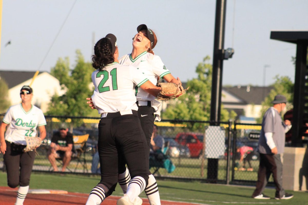 Players jump in happiness after winning the game. 