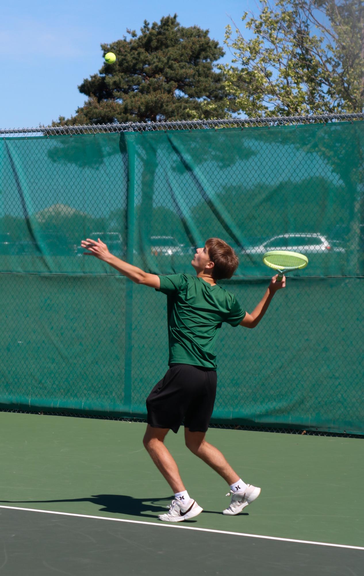Varsity Tennis League Match (Photos by Abbie Villarreal)