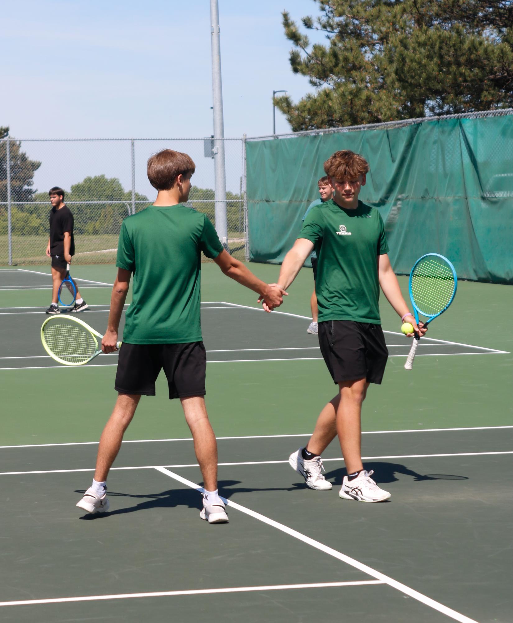 Varsity Tennis League Match (Photos by Abbie Villarreal)
