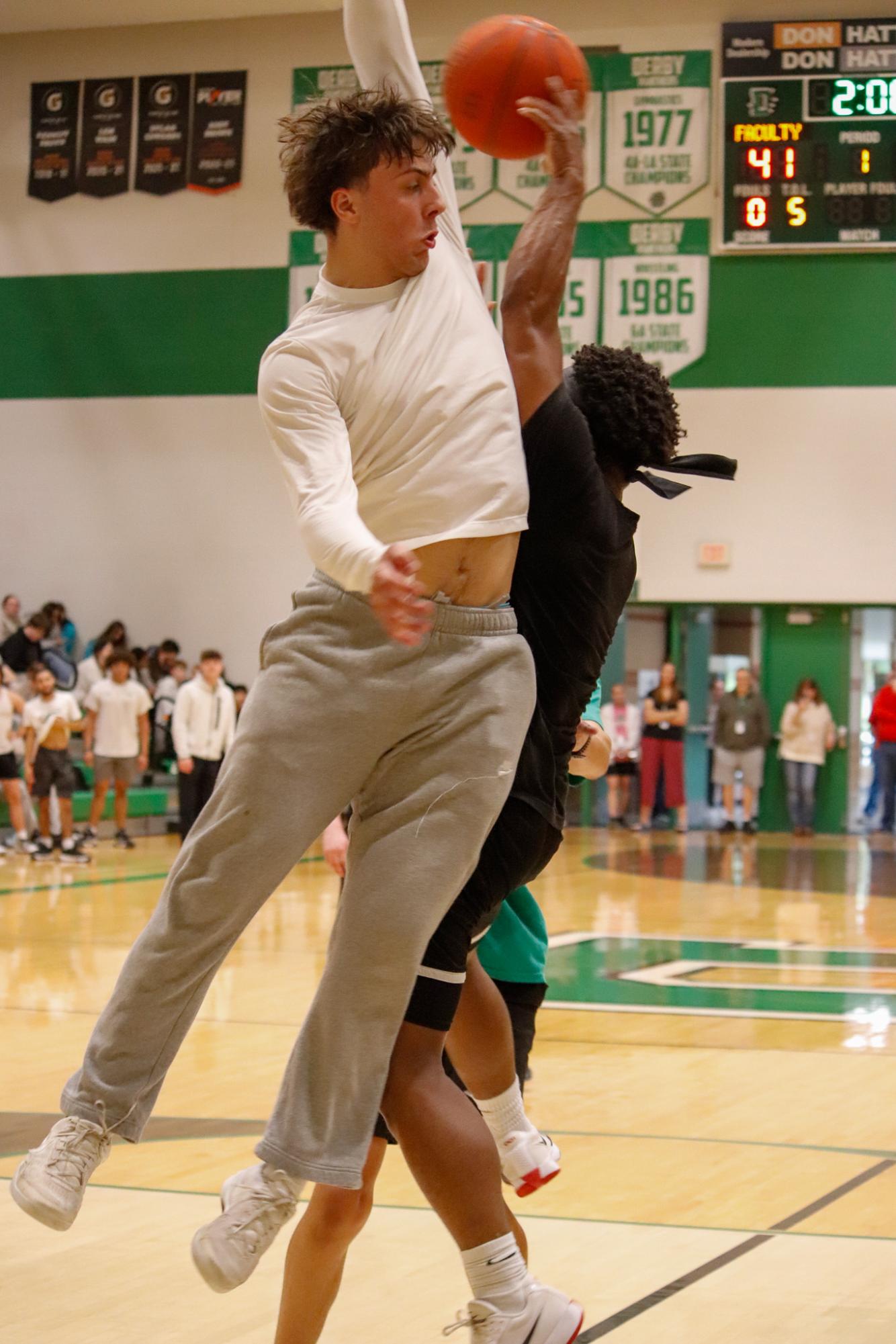 Seniors vs. Staff (Photos by Delainey Stephenson)