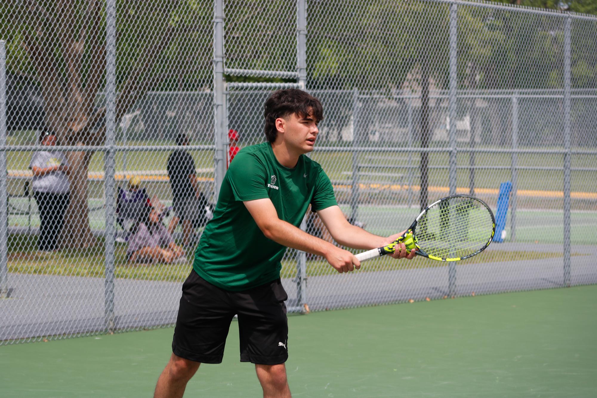 Varsity Tennis League Match (Photos by Abbie Villarreal)