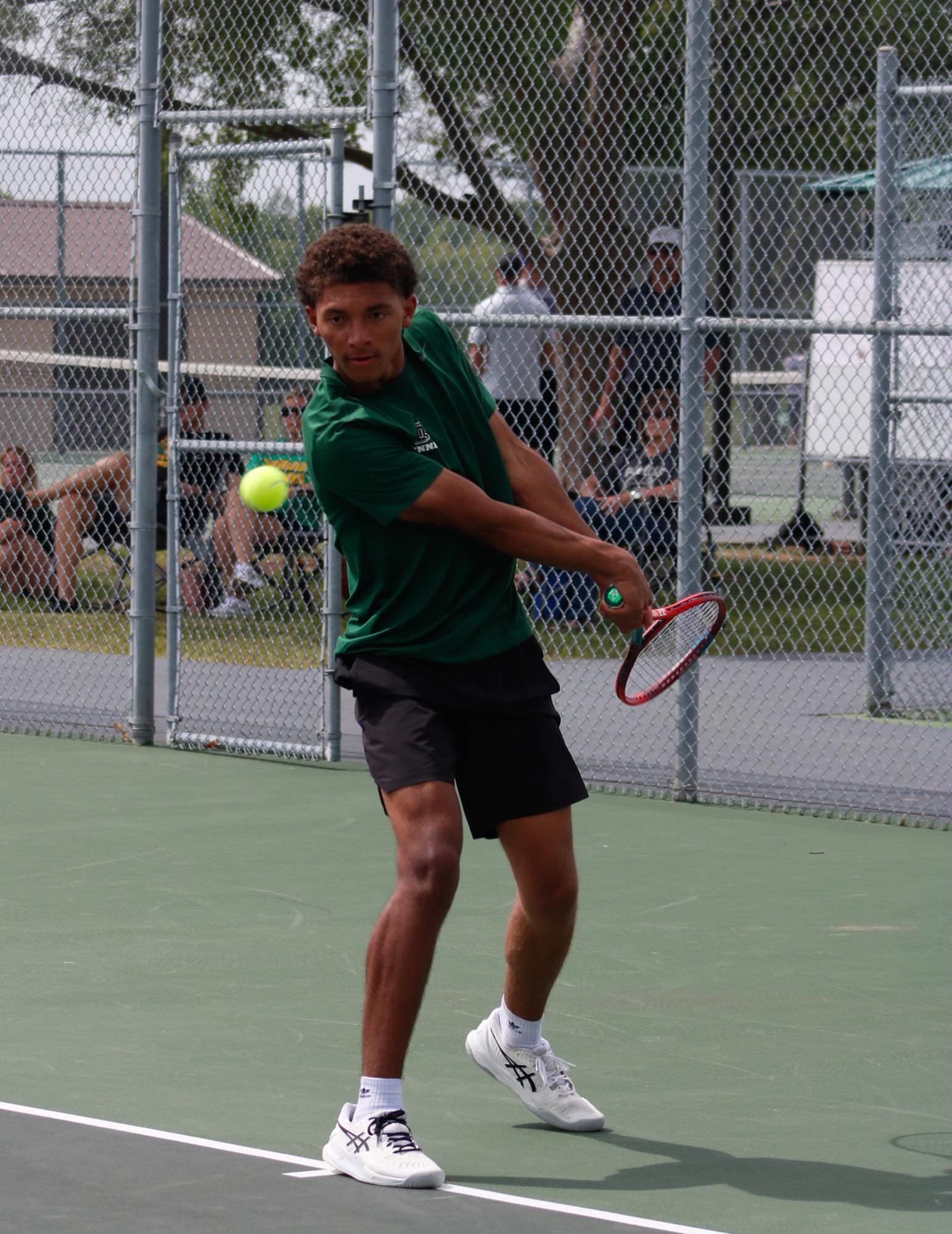 Varsity Tennis League Match (Photos by Abbie Villarreal)