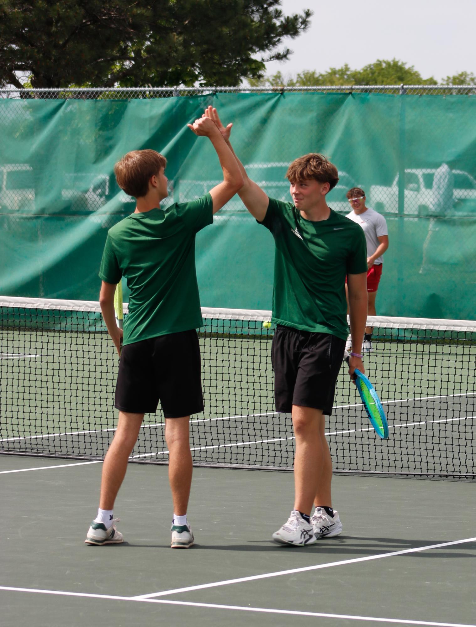Varsity Tennis League Match (Photos by Abbie Villarreal)