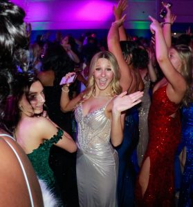 Students dancing.
