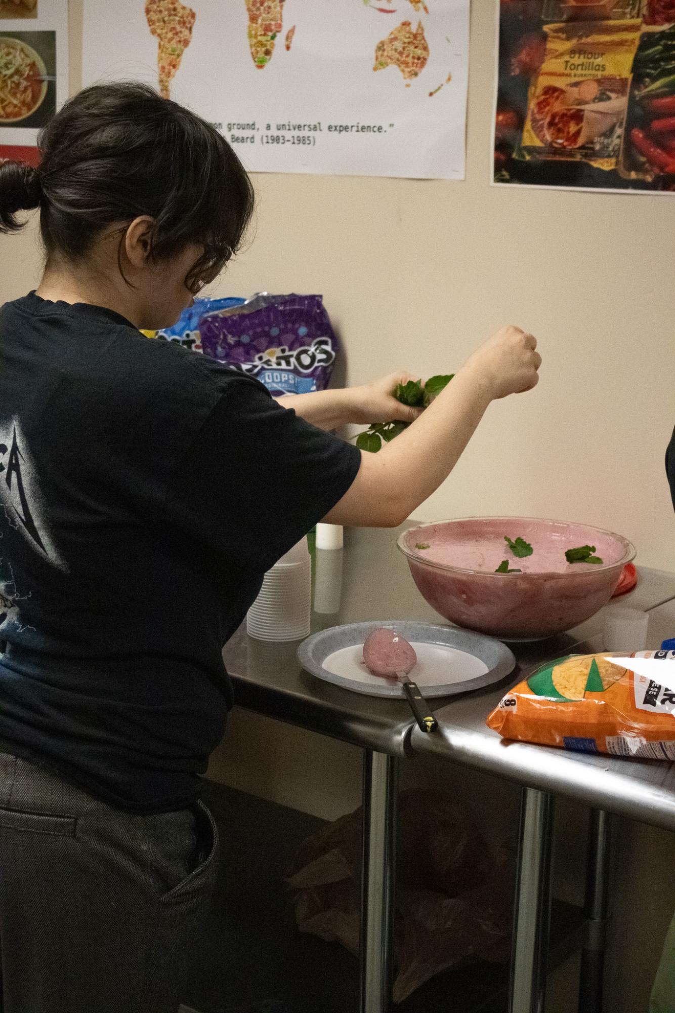 Cultural Cooking with Spanish 4 (Photos by Abbie Villarreal)