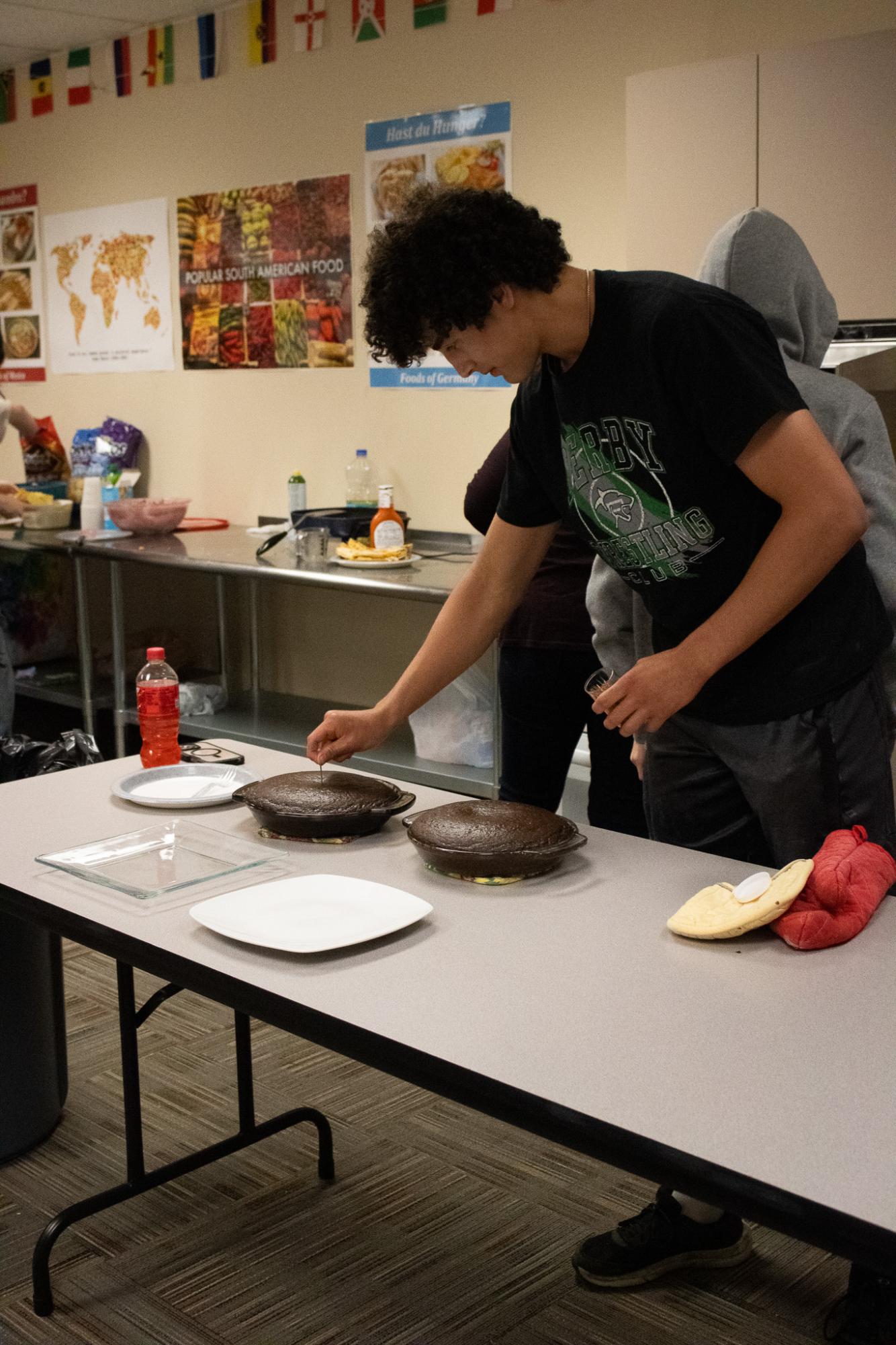 Cultural Cooking with Spanish 4 (Photos by Abbie Villarreal)