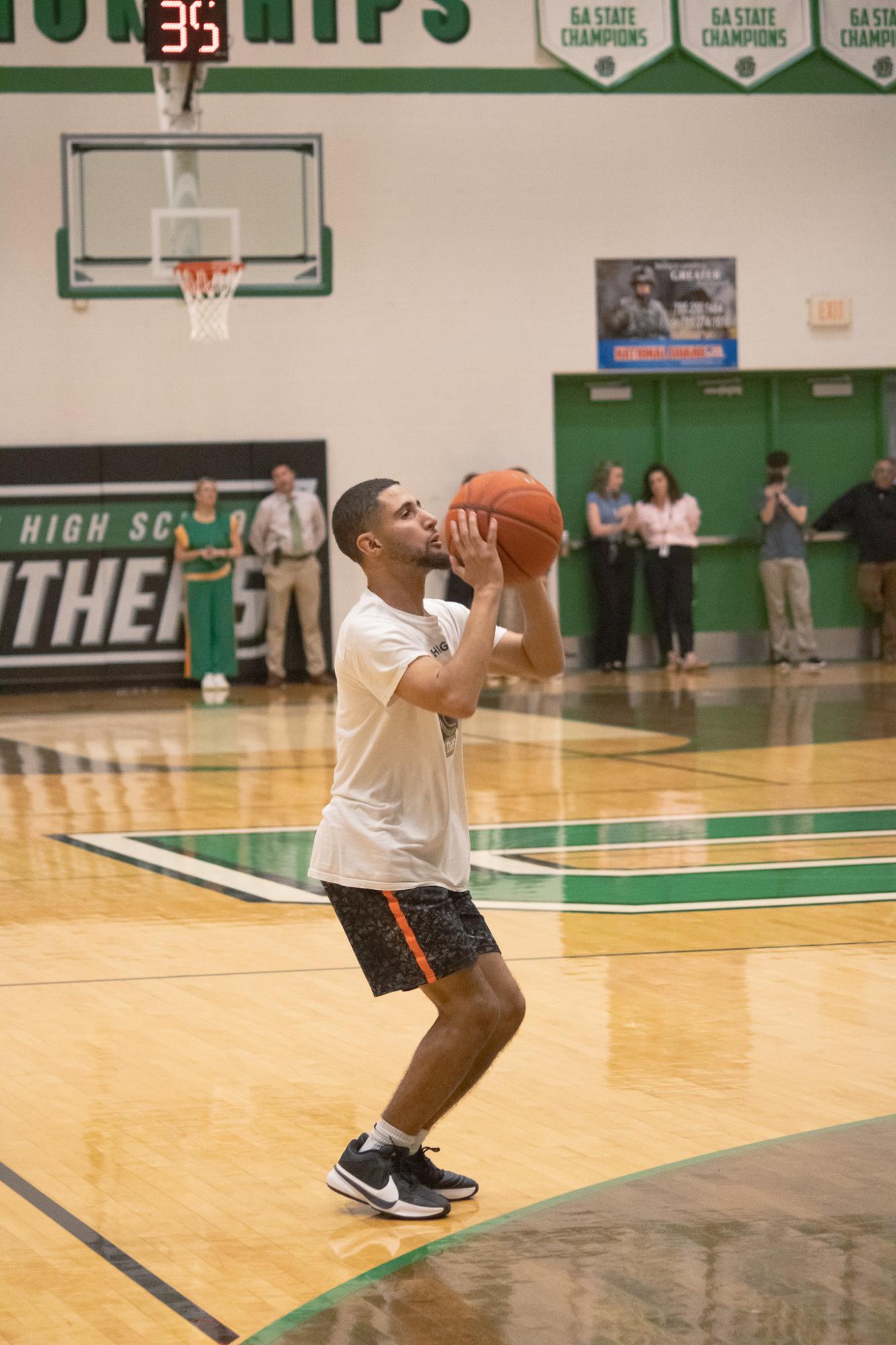 Senior vs. Staff basketball game (Photos by Persephone Ivy)