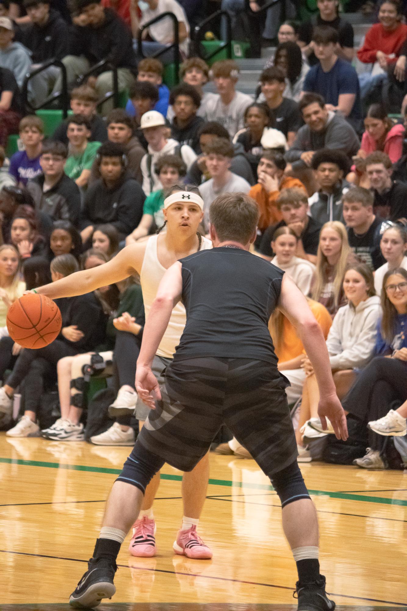 Senior vs. Staff basketball game (Photos by Persephone Ivy)
