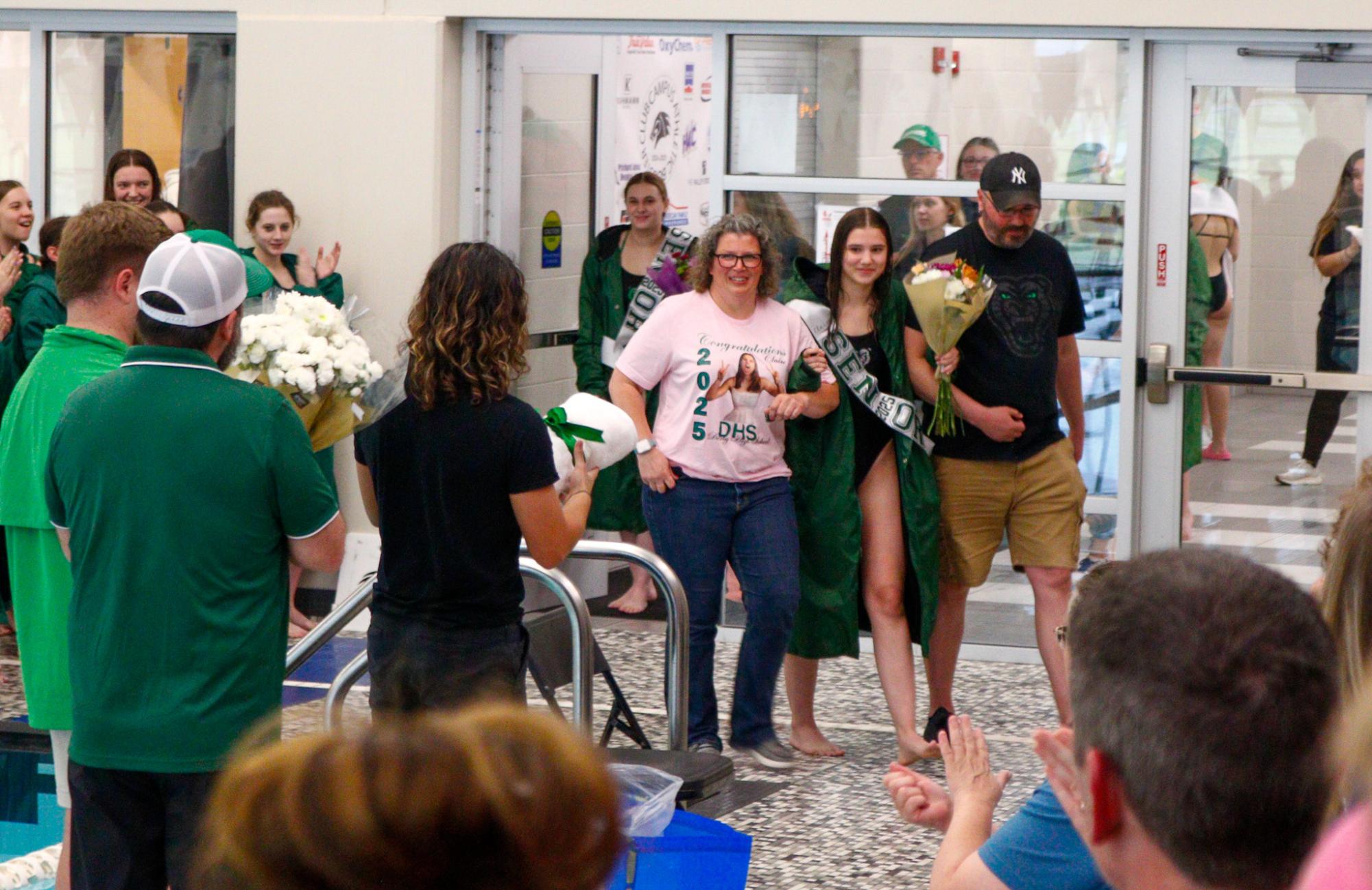 Senior night swim (Photos by Kena Carter)