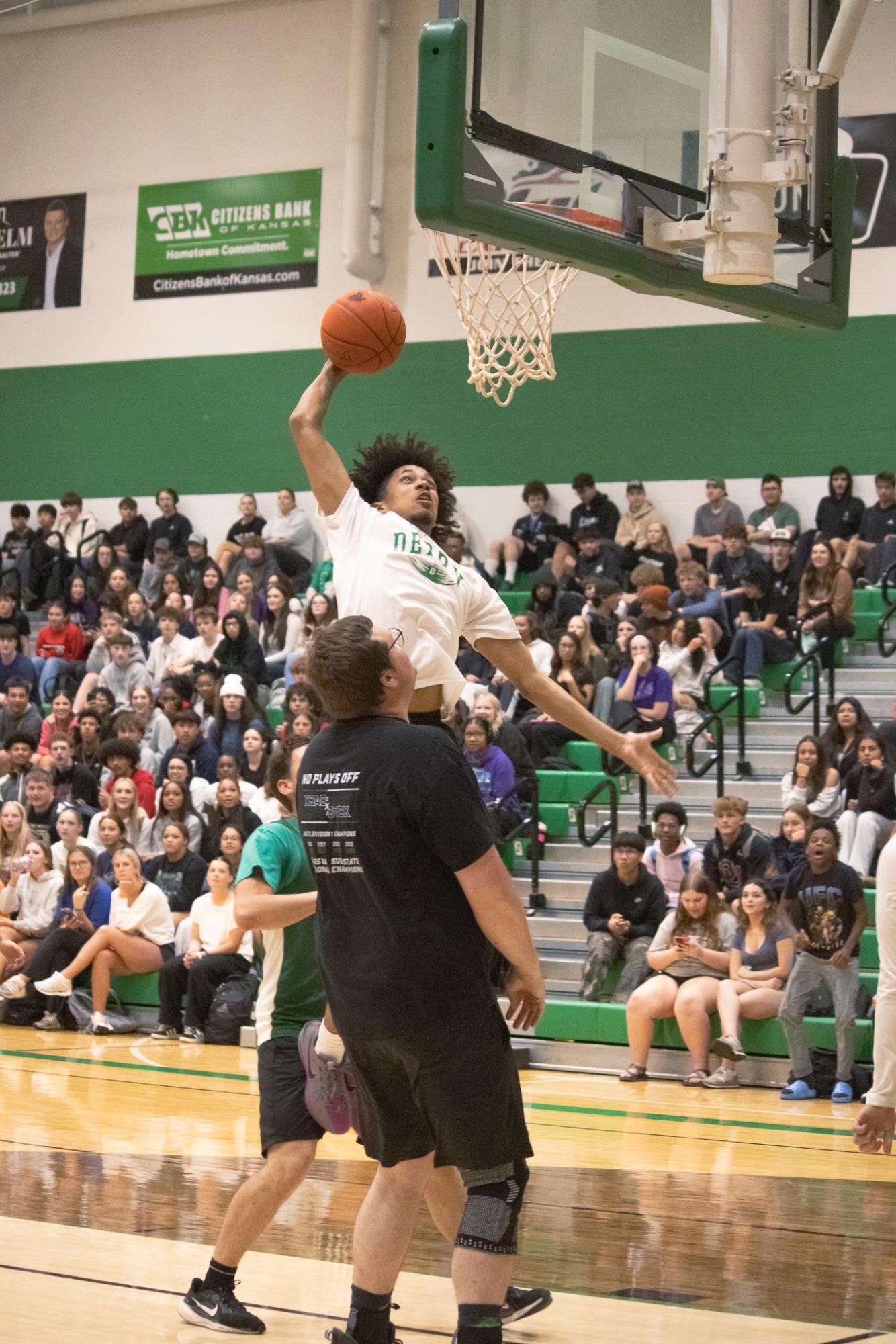 Senior vs. Staff basketball game (Photos by Persephone Ivy)