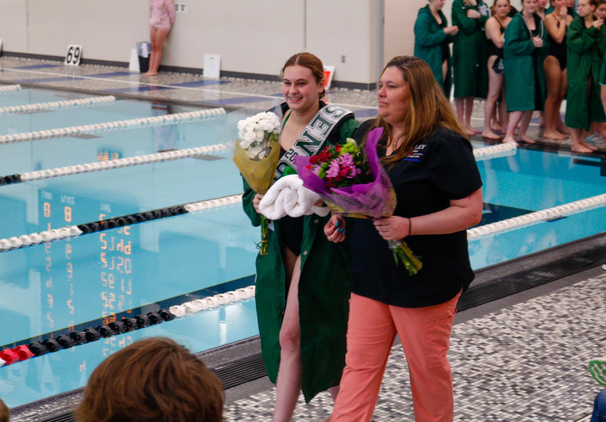 Senior night swim (Photos by Kena Carter)
