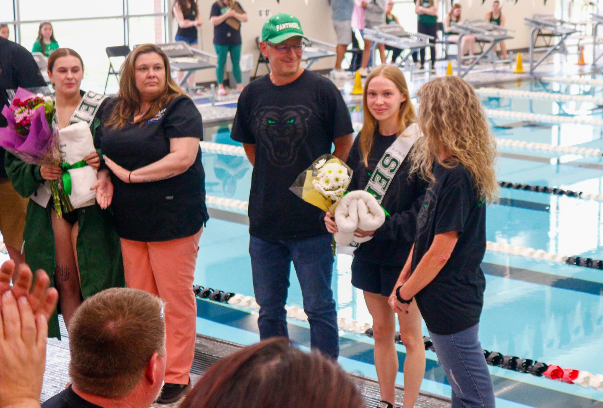 Senior night swim (Photos by Kena Carter)