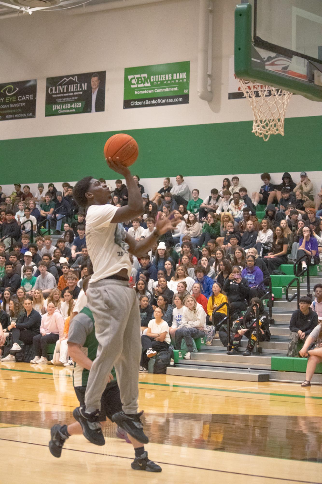 Senior vs. Staff basketball game (Photos by Persephone Ivy)