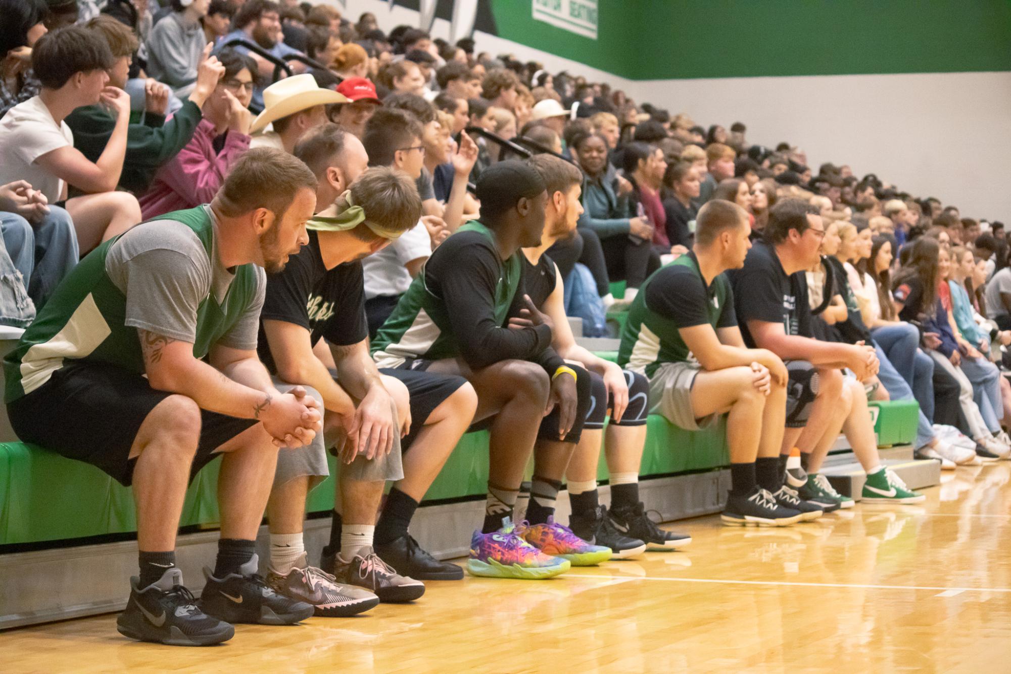 Senior vs. Staff basketball game (Photos by Persephone Ivy)