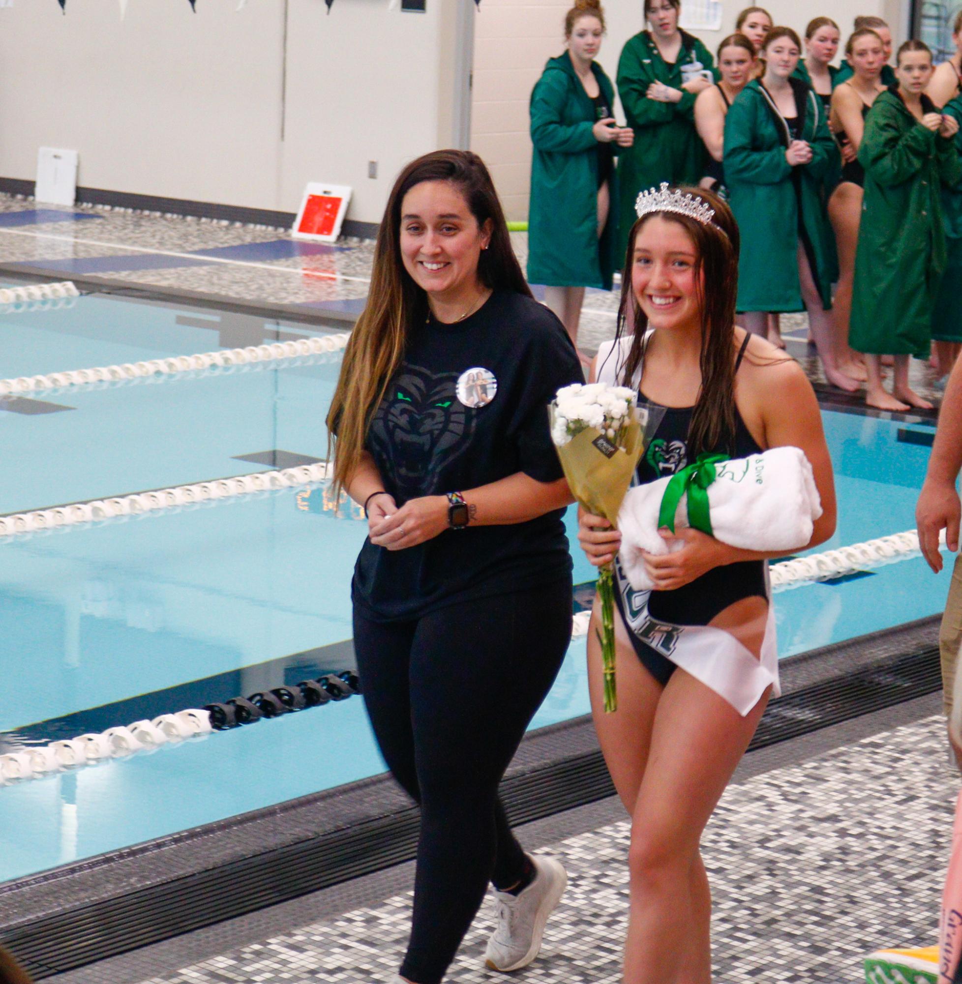 Senior night swim (Photos by Kena Carter)