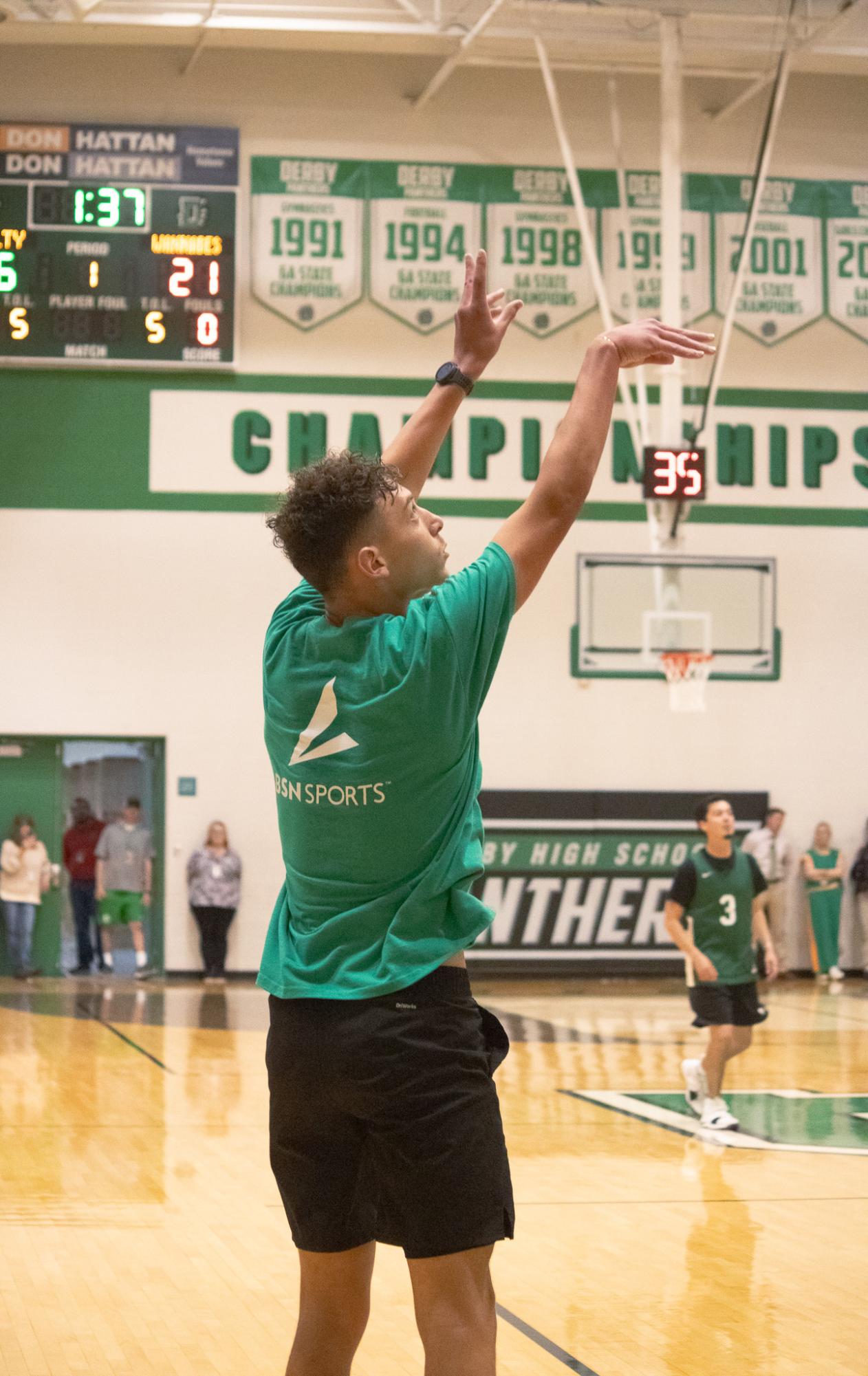 Senior vs. Staff basketball game (Photos by Persephone Ivy)
