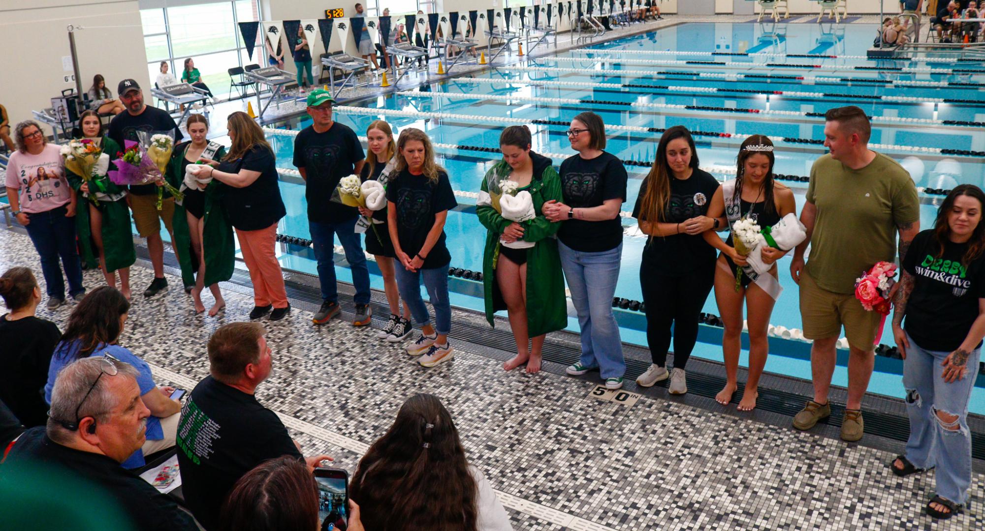 Senior night swim (Photos by Kena Carter)