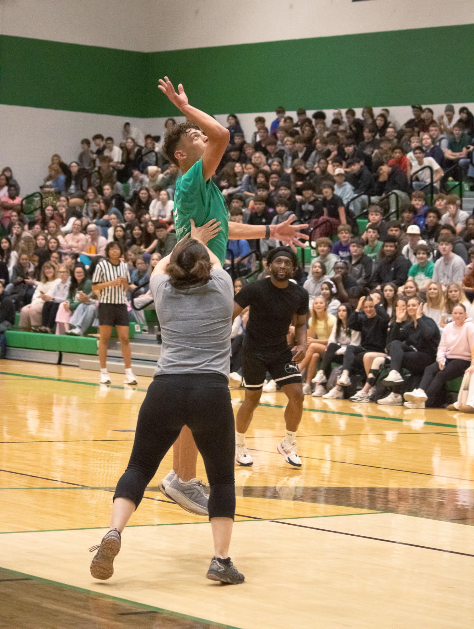Senior vs. Staff basketball game (Photos by Persephone Ivy)
