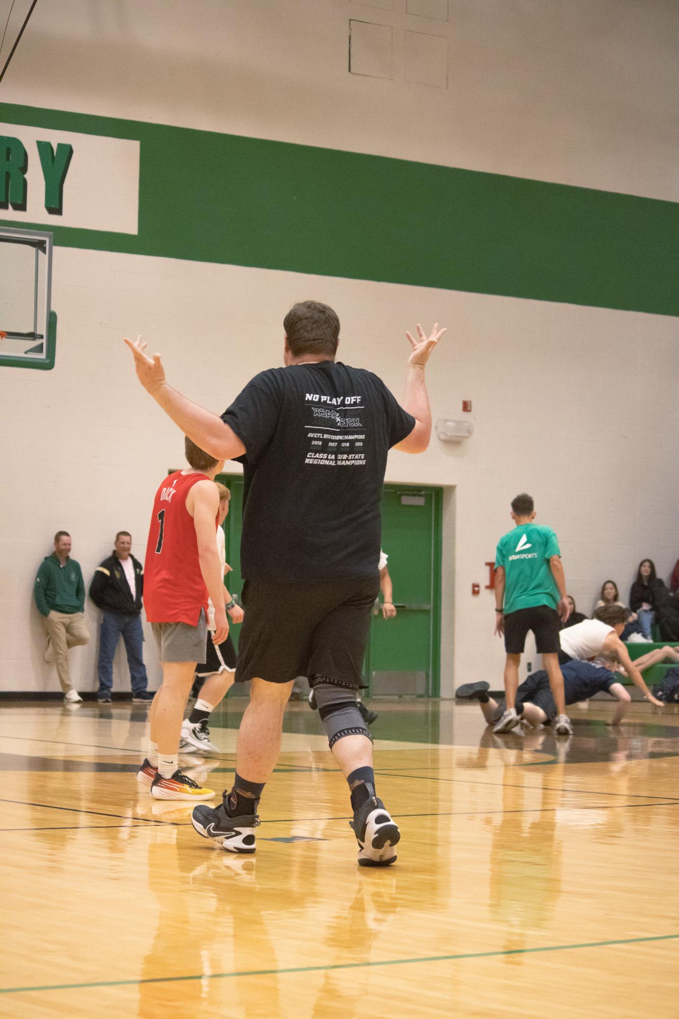 Senior vs. Staff basketball game (Photos by Persephone Ivy)