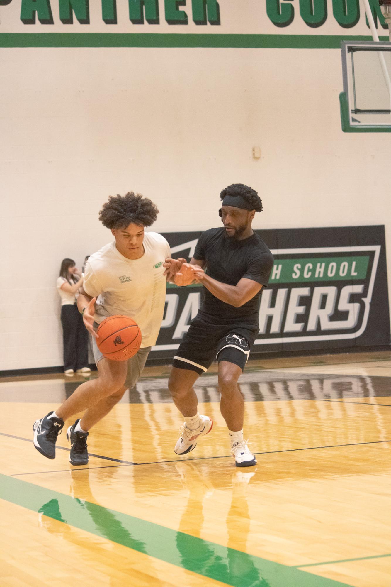 Senior vs. Staff basketball game (Photos by Persephone Ivy)