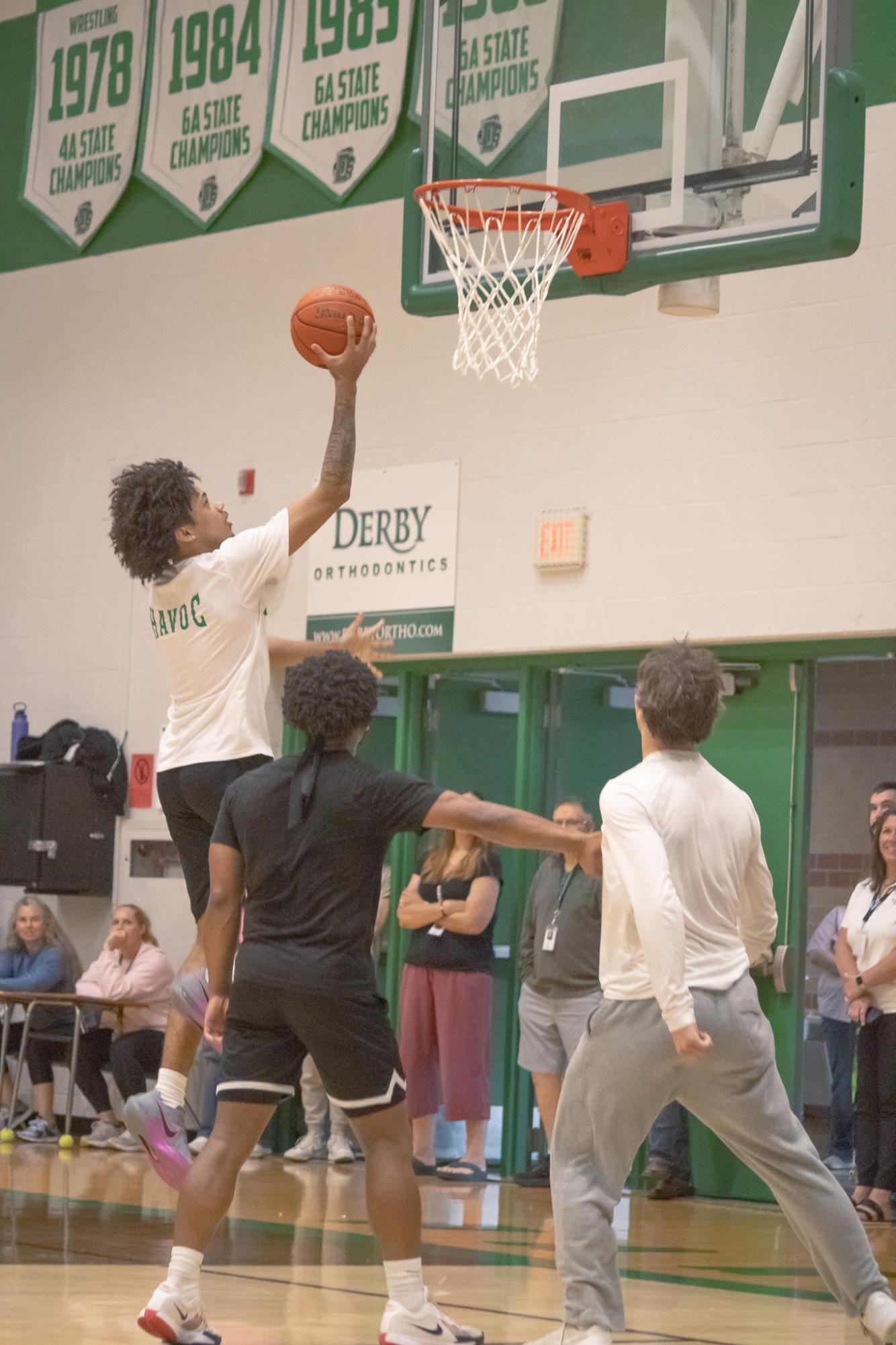 Senior vs. Staff basketball game (Photos by Persephone Ivy)